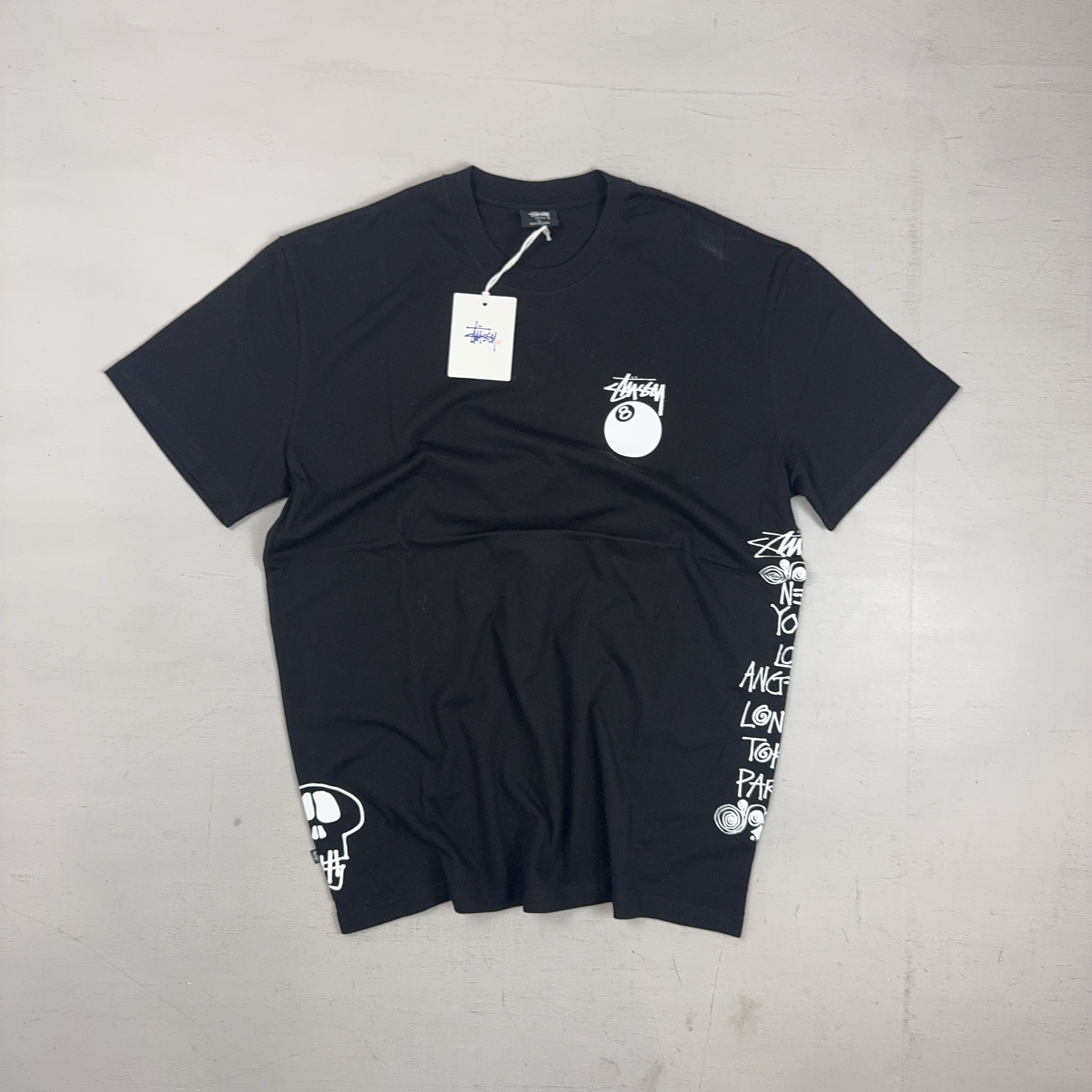 Stussy Graffiti Design Black T-shirt (XL)