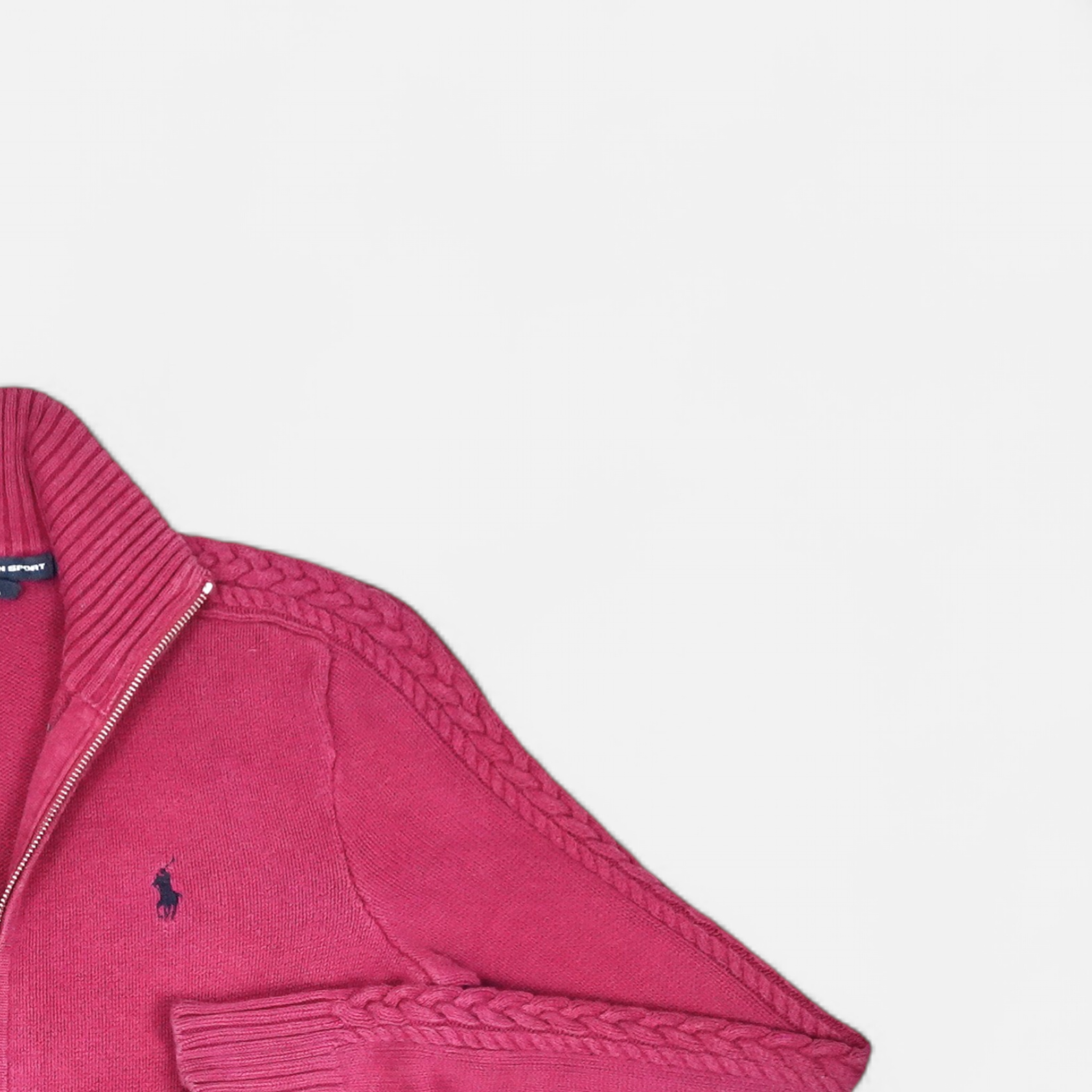 Vintage Ralph Lauren Sport Pink Knit Jumper (M)