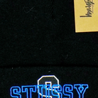 Vintage Stüssy Black Beanie (One Size Fits All)