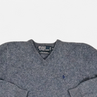Vintage Polo By Ralph Lauren Blue Knit Jumper (Youth XL)