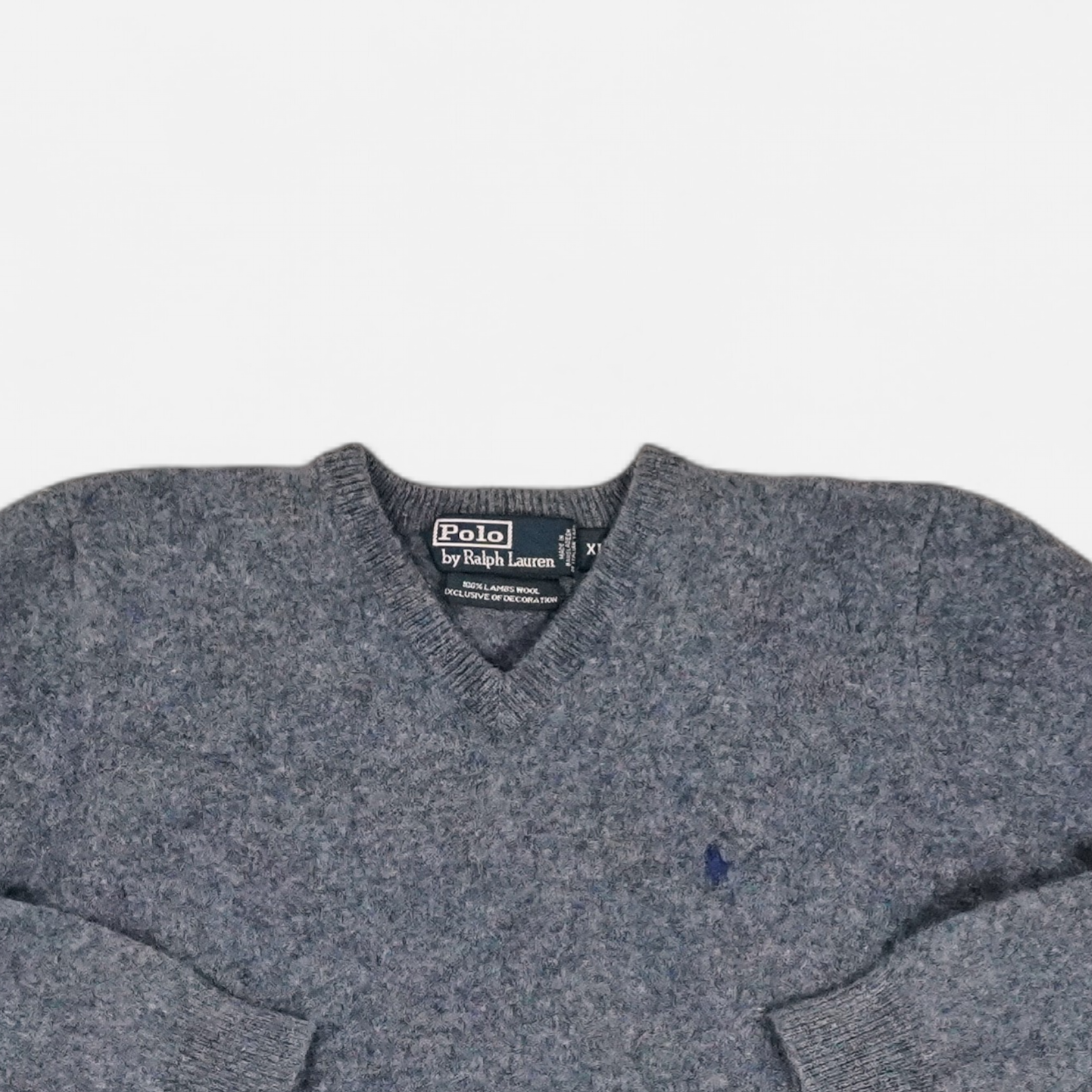 Vintage Polo By Ralph Lauren Blue Knit Jumper (Youth XL)