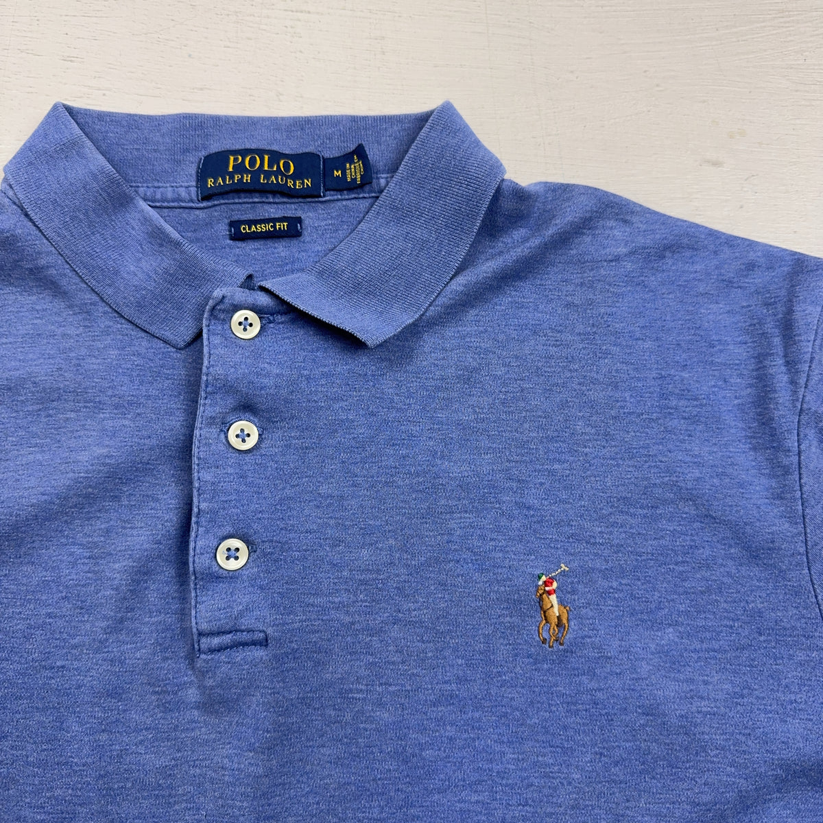 Vintage Polo Ralph Lauren Blue Shirt (M)