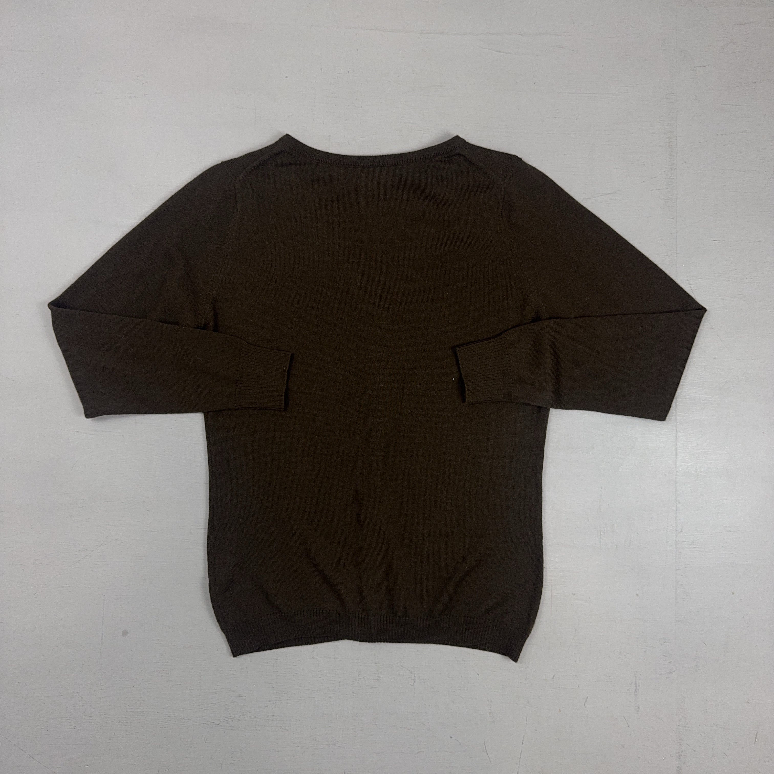 Vintage Lacoste Brown Knit Jumper Womens (M)