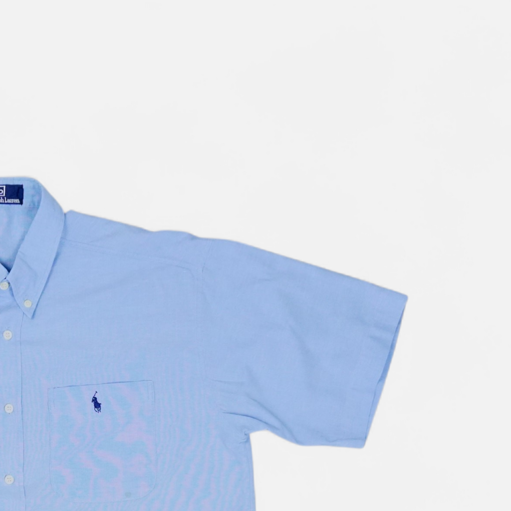 Vintage Polo By Ralph Lauren Blue Shirt (M)
