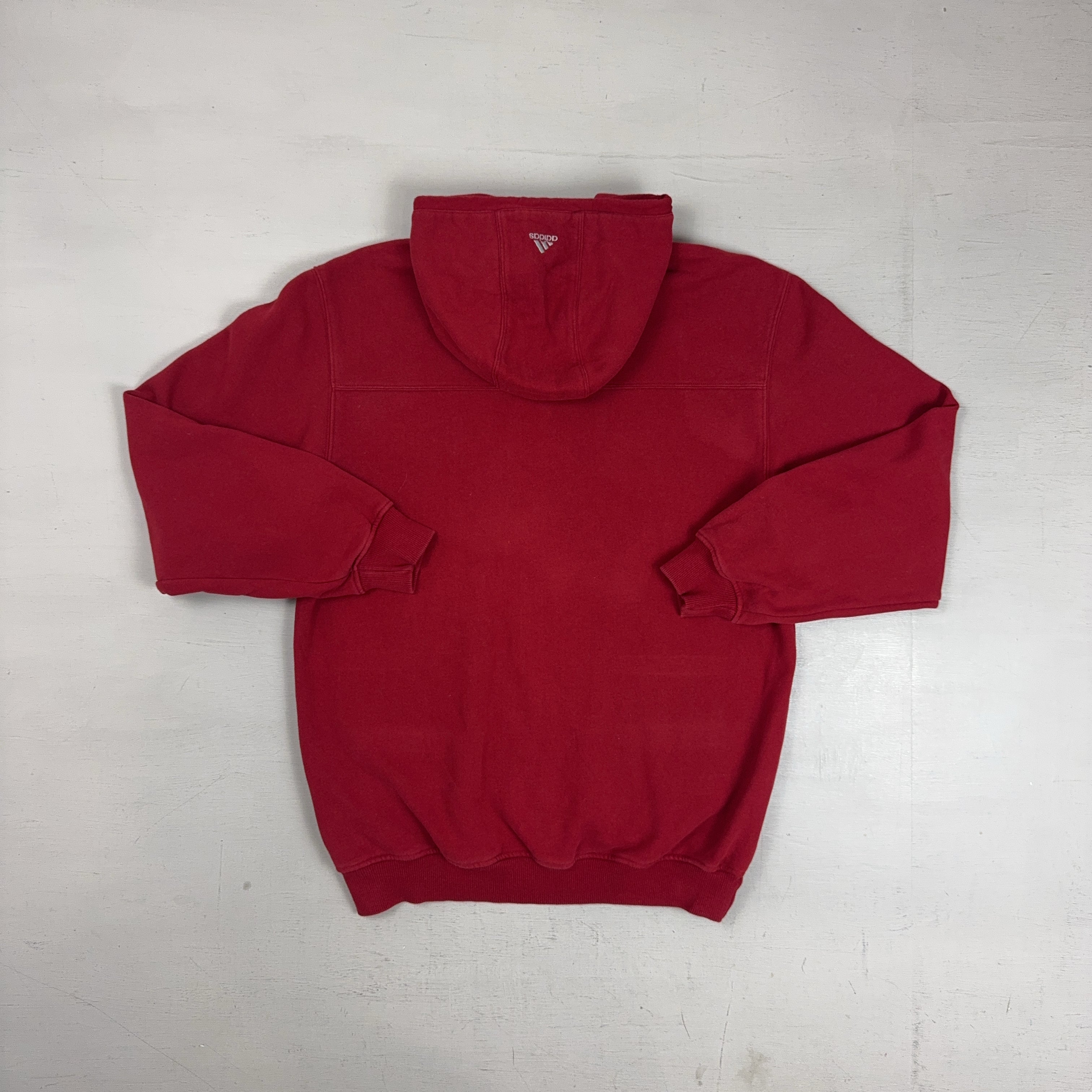 Vintage Adidas Red Hoodie (S)