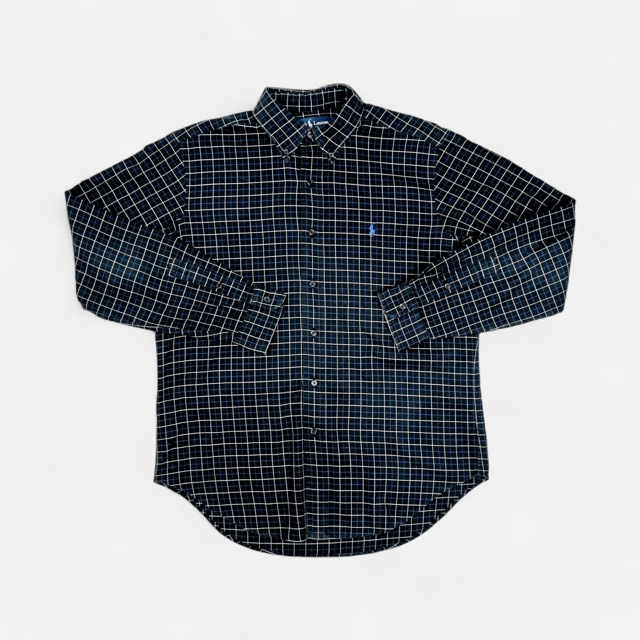 Vintage Ralph Lauren Blue Shirt (M)