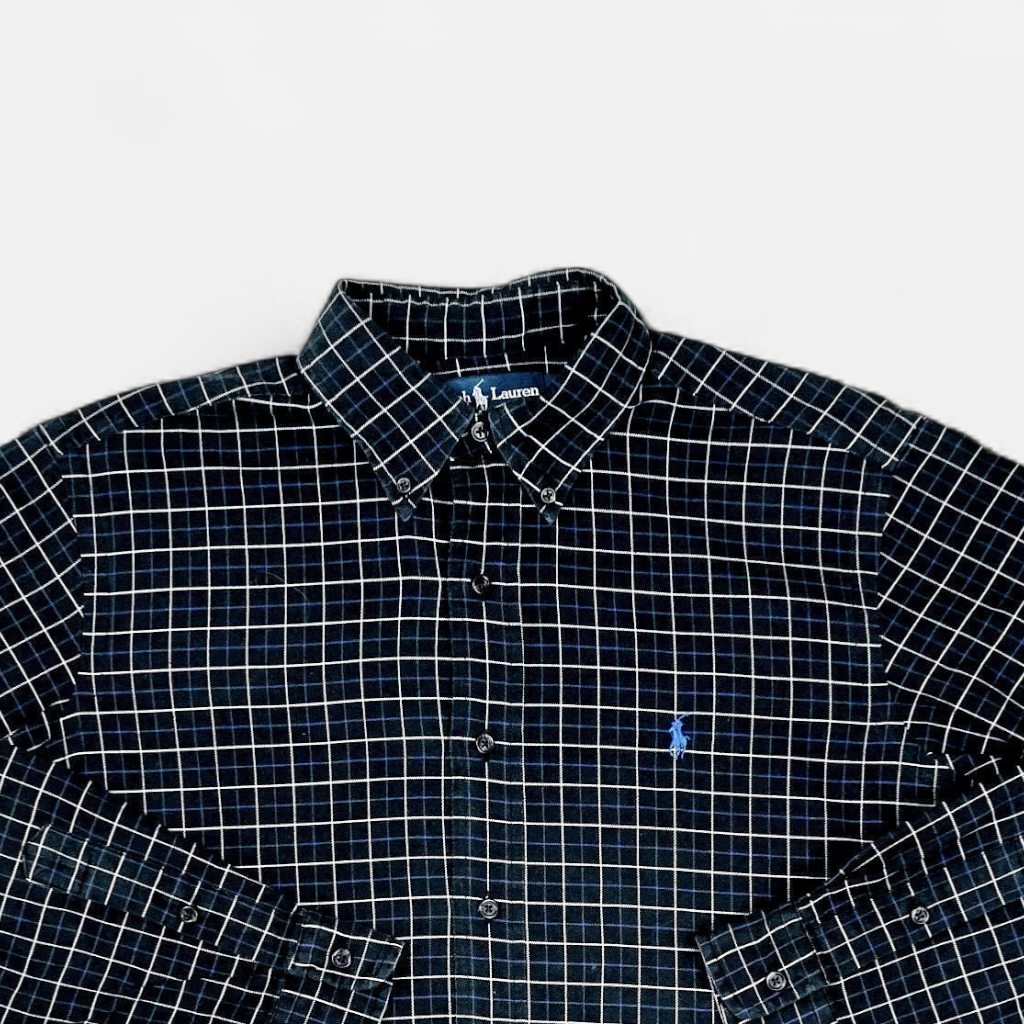 Vintage Ralph Lauren Blue Shirt (M)