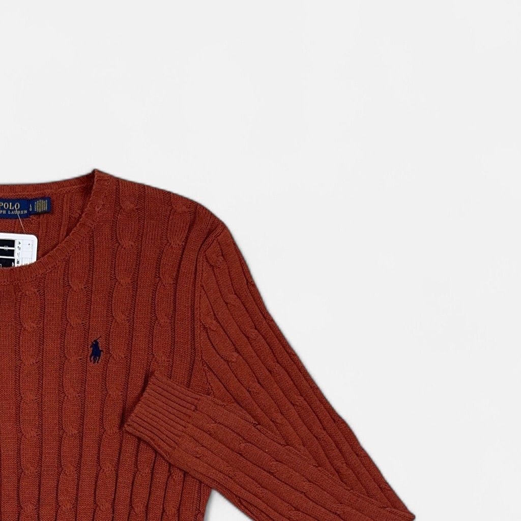 Vintage Polo Ralph Lauren Red Knit Jumper (L)
