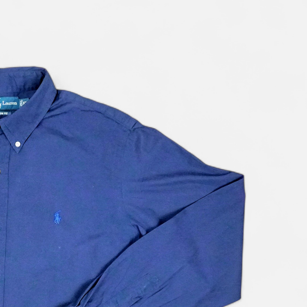 Vintage Ralph Lauren Blue Shirt (XL)