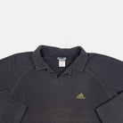 Vintage Adidas Dark Grey V-Neck Sweatshirt (L)