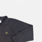 Vintage Adidas Dark Grey V-Neck Sweatshirt (L)