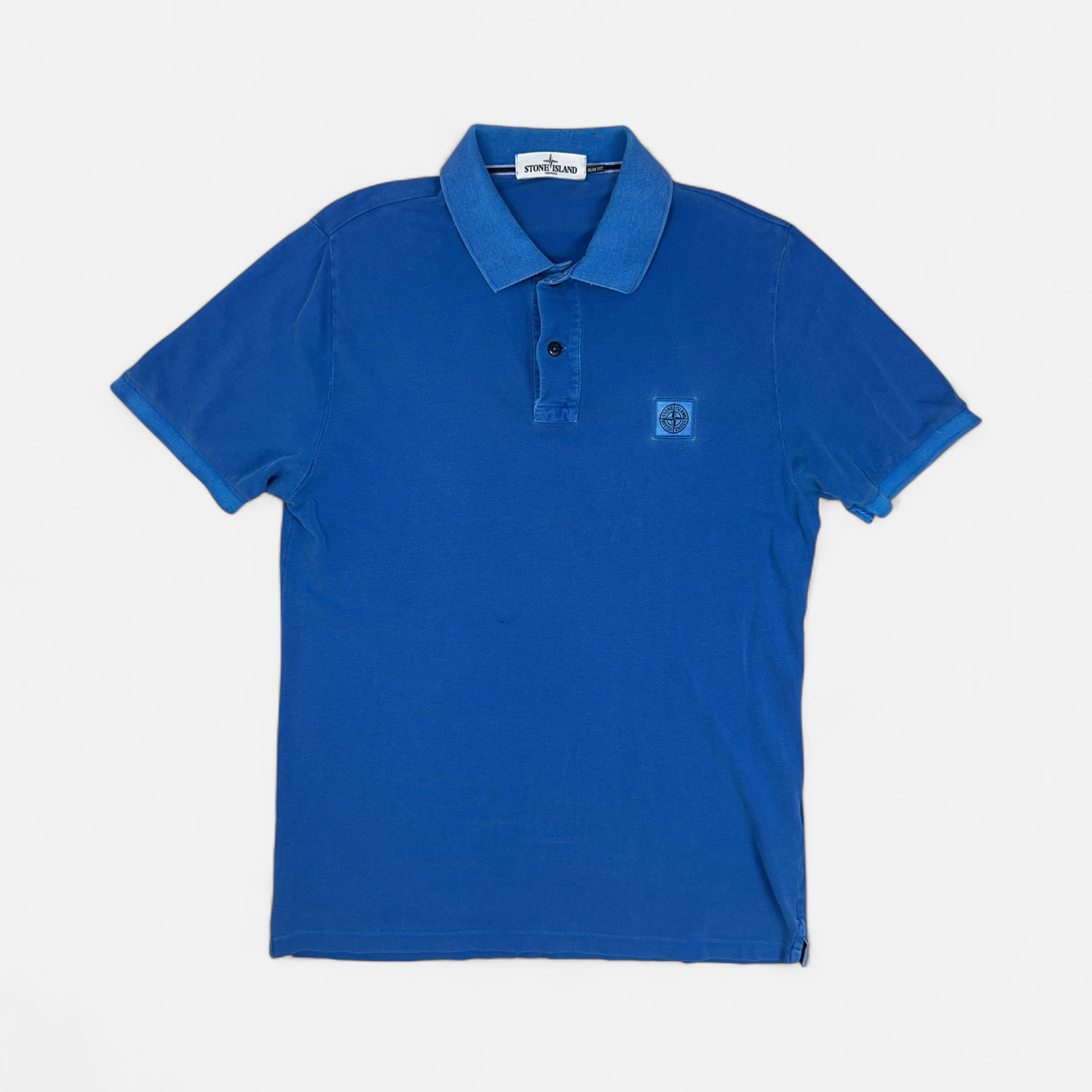Vintage Stone Island Blue Polo Shirt (L)