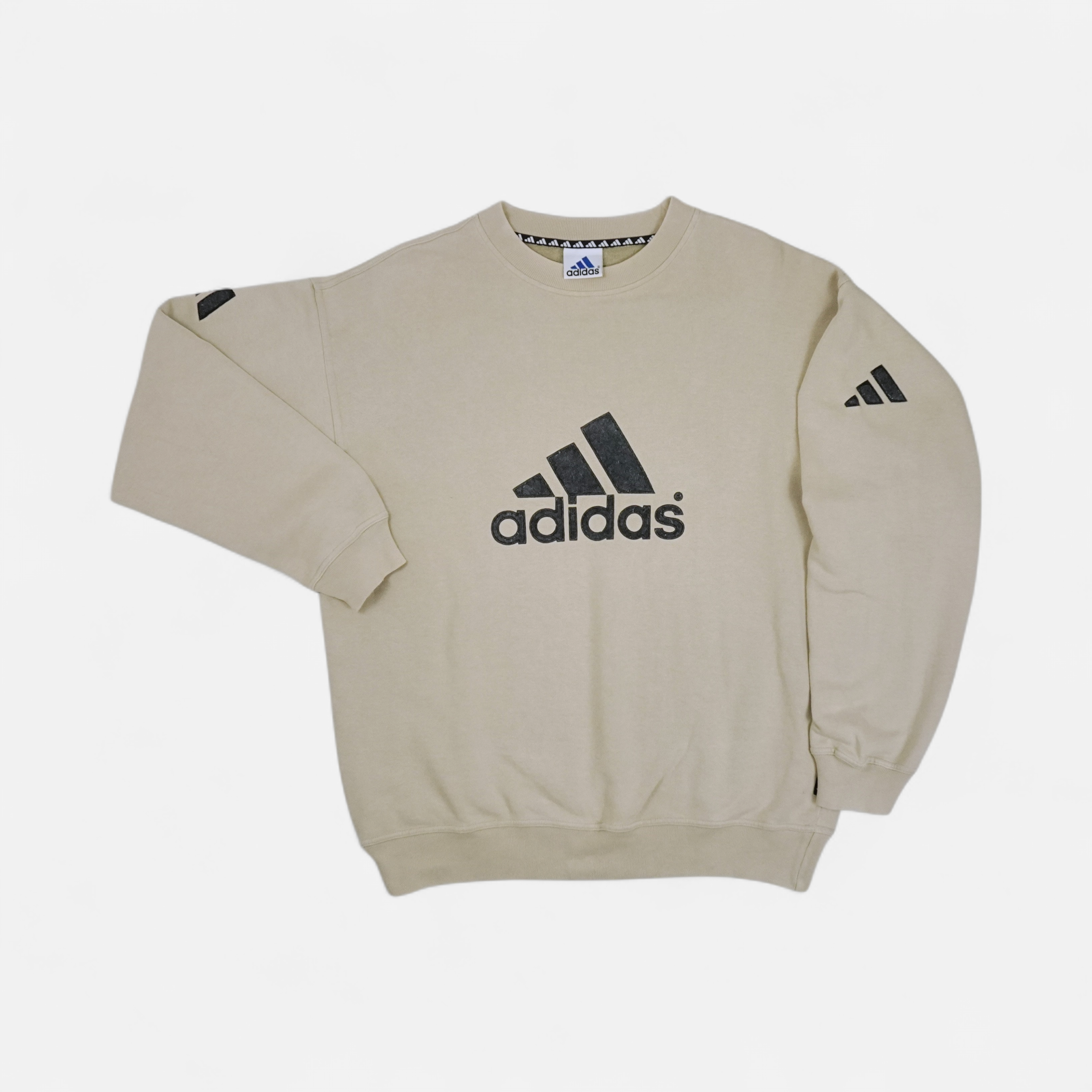 Vintage Adidas Beige Sweatshirt (M)