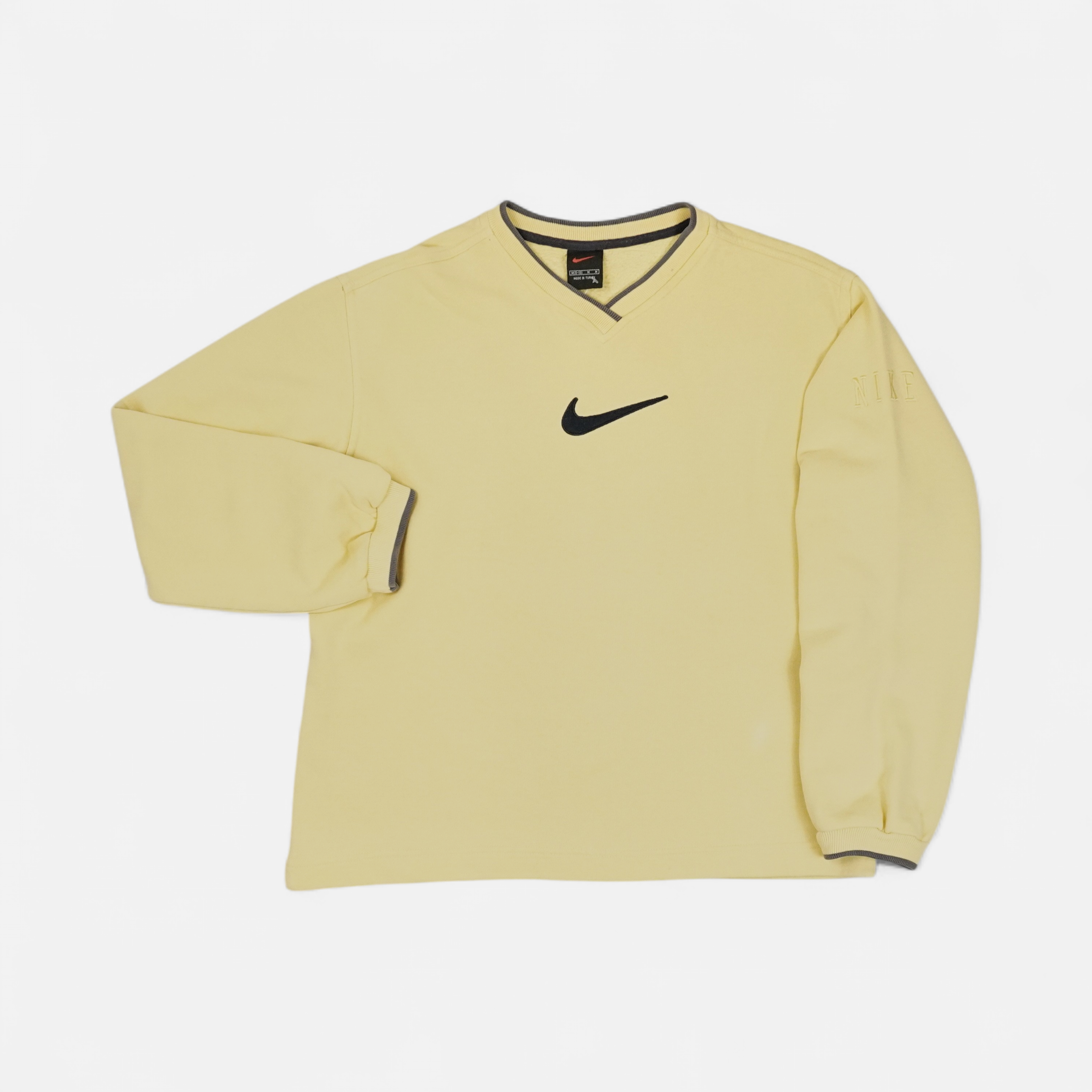 Vintage Nike Yellow Sweatshirt Womens (M)