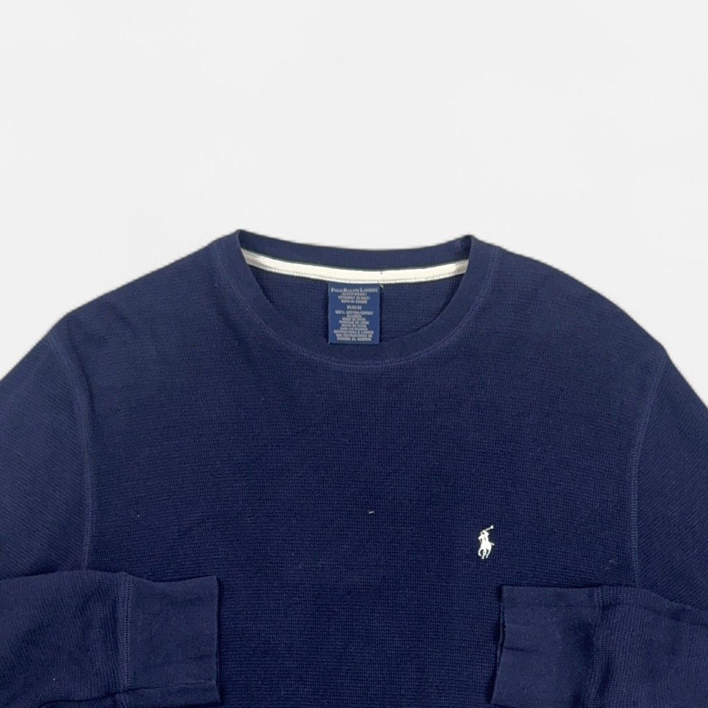 Vintage Polo Ralph Lauren Blue Knit Jumper (M)