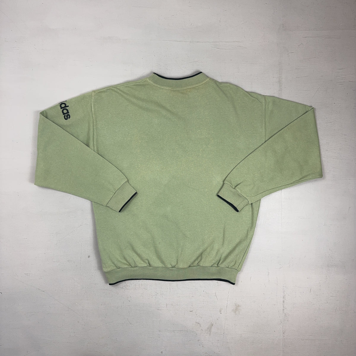 Vintage Adidas Green Sweatshirt (L)