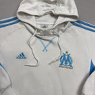 Vintage Adidas White Olympique De Marseille Hoodie (M)