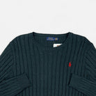 Vintage Polo Ralph Lauren Green Knit Jumper (L)
