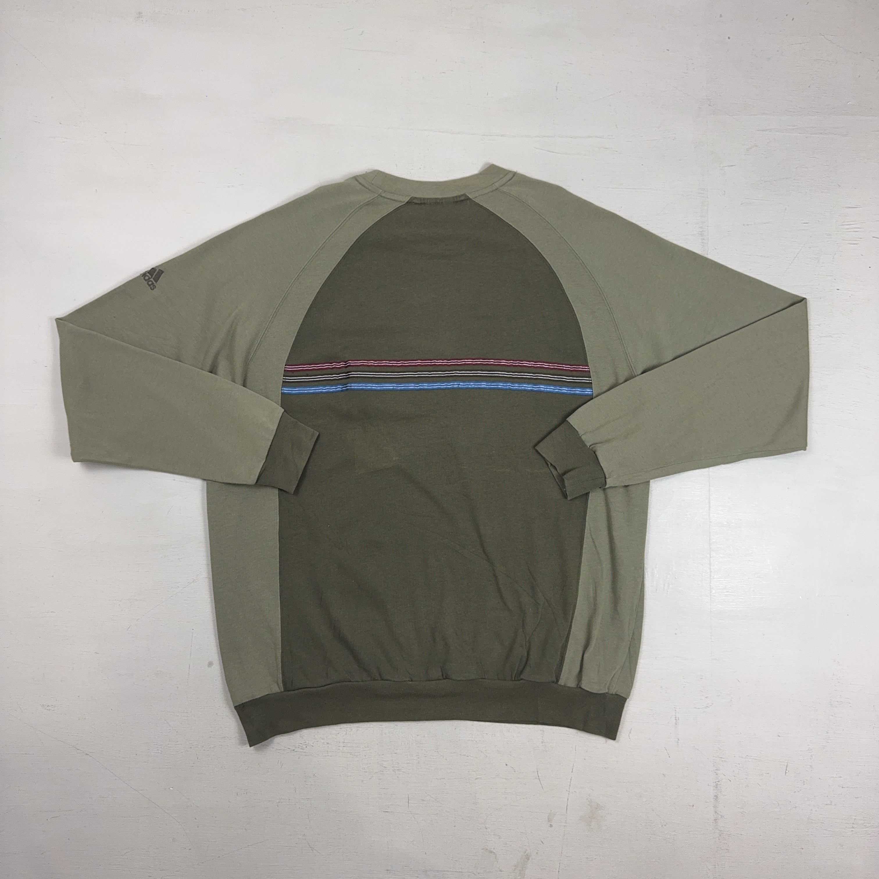 Vintage Adidas Green Sweatshirt (XL)