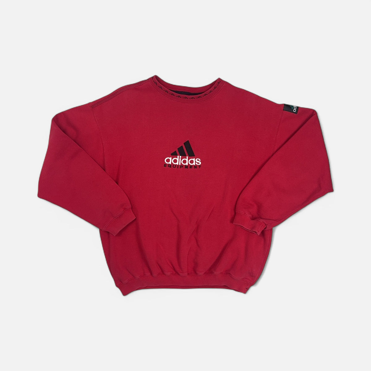 Vintage Adidas Red Sweatshirt (M)