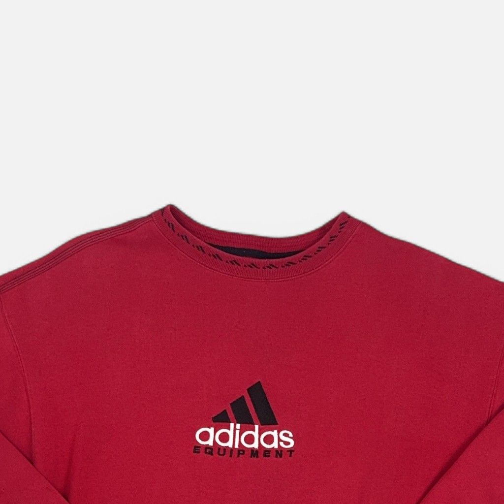 Vintage Adidas Red Sweatshirt (M)