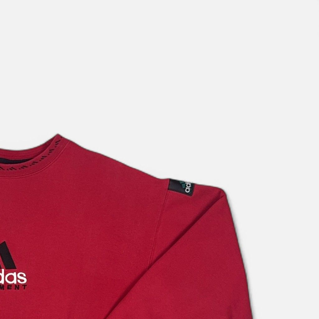 Vintage Adidas Red Sweatshirt (M)