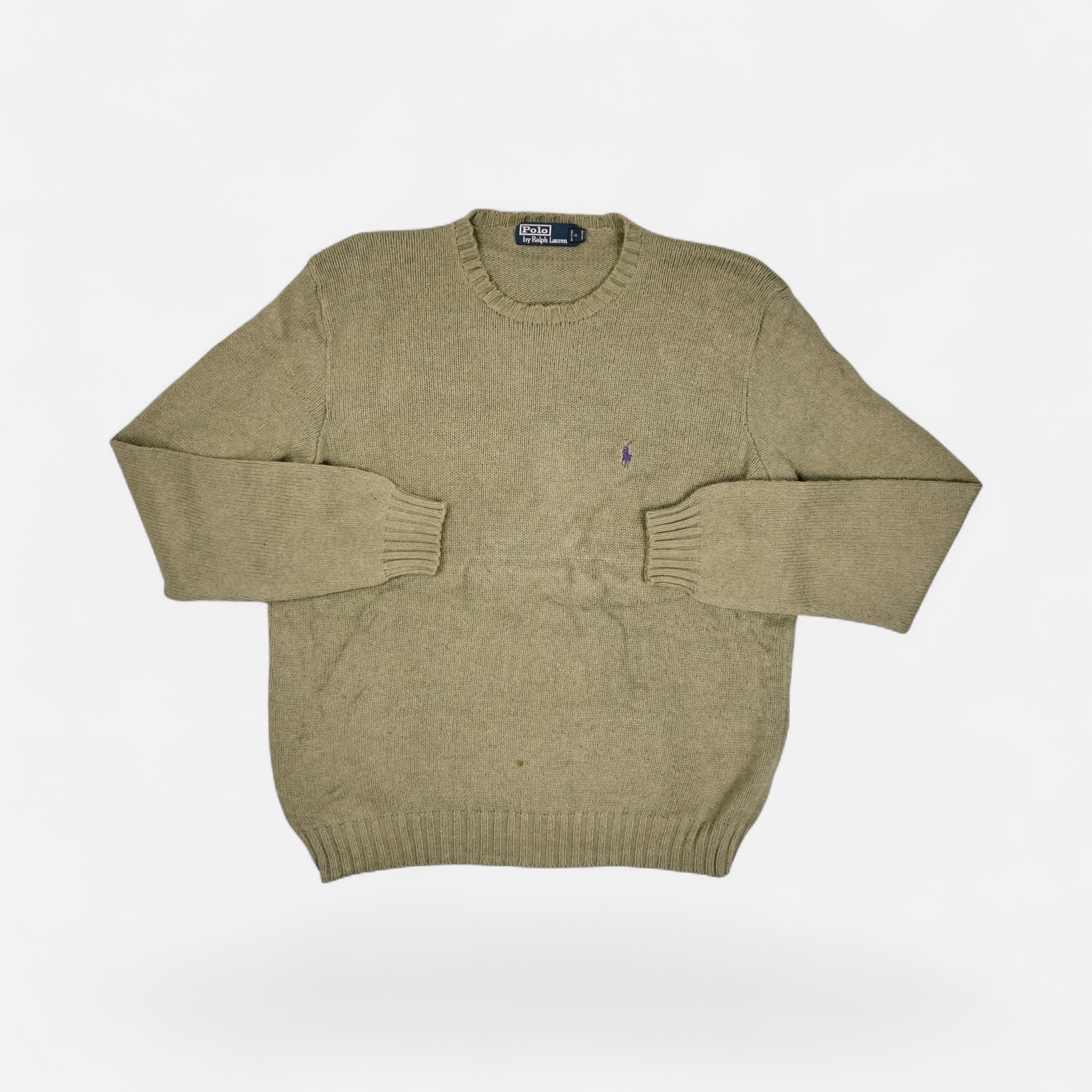 Vintage Polo By Ralph Lauren Green Knit Jumper (L)