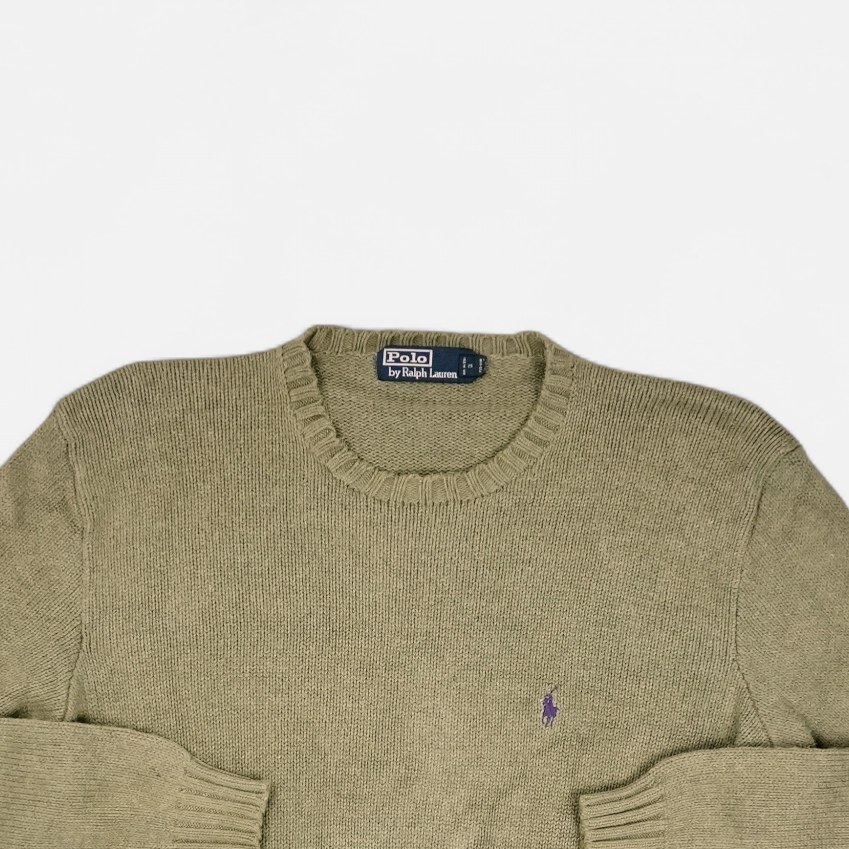Vintage Polo By Ralph Lauren Green Knit Jumper (L)