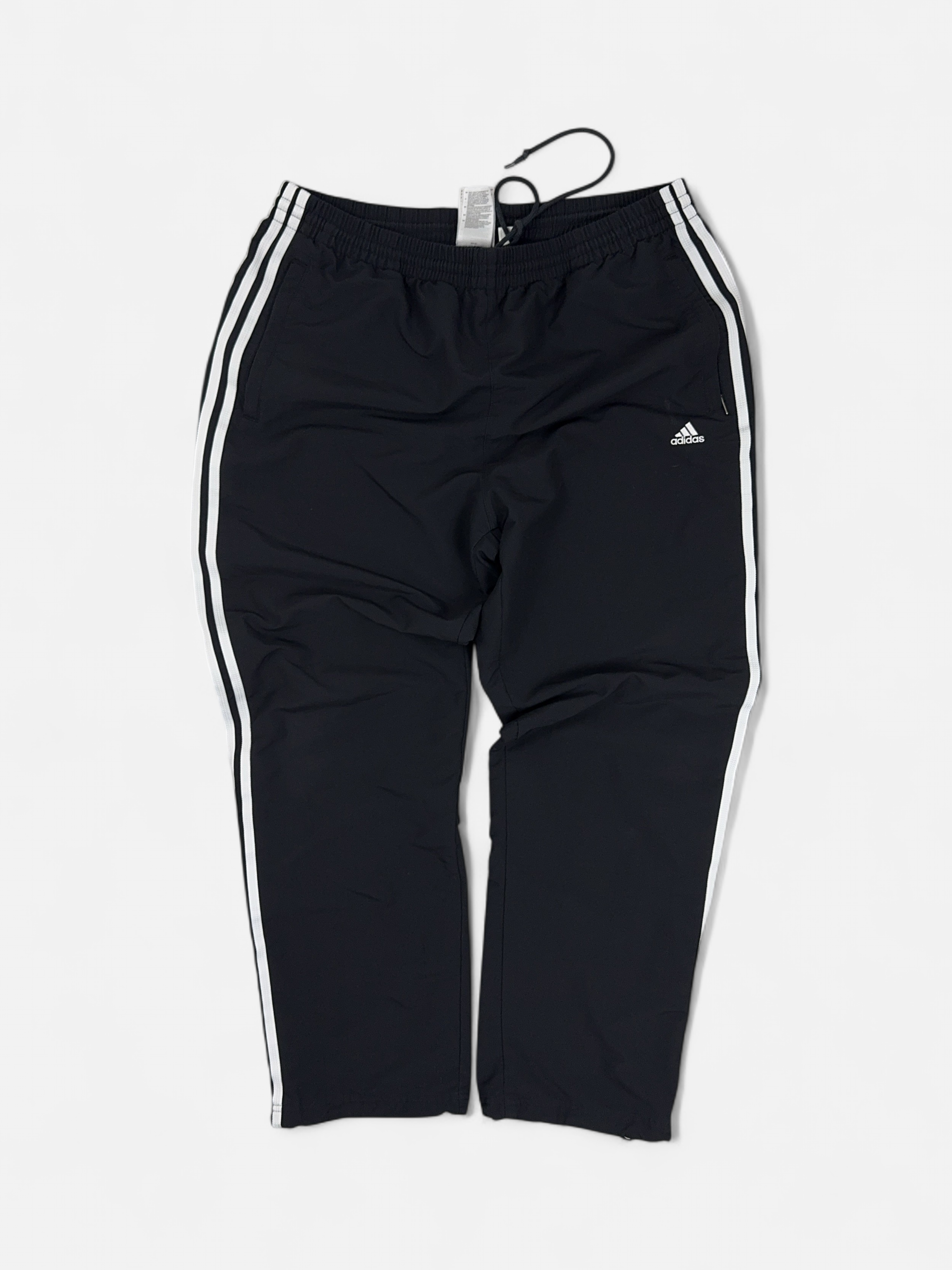 Vintage Adidas Black Tracksuit Bottoms (L)