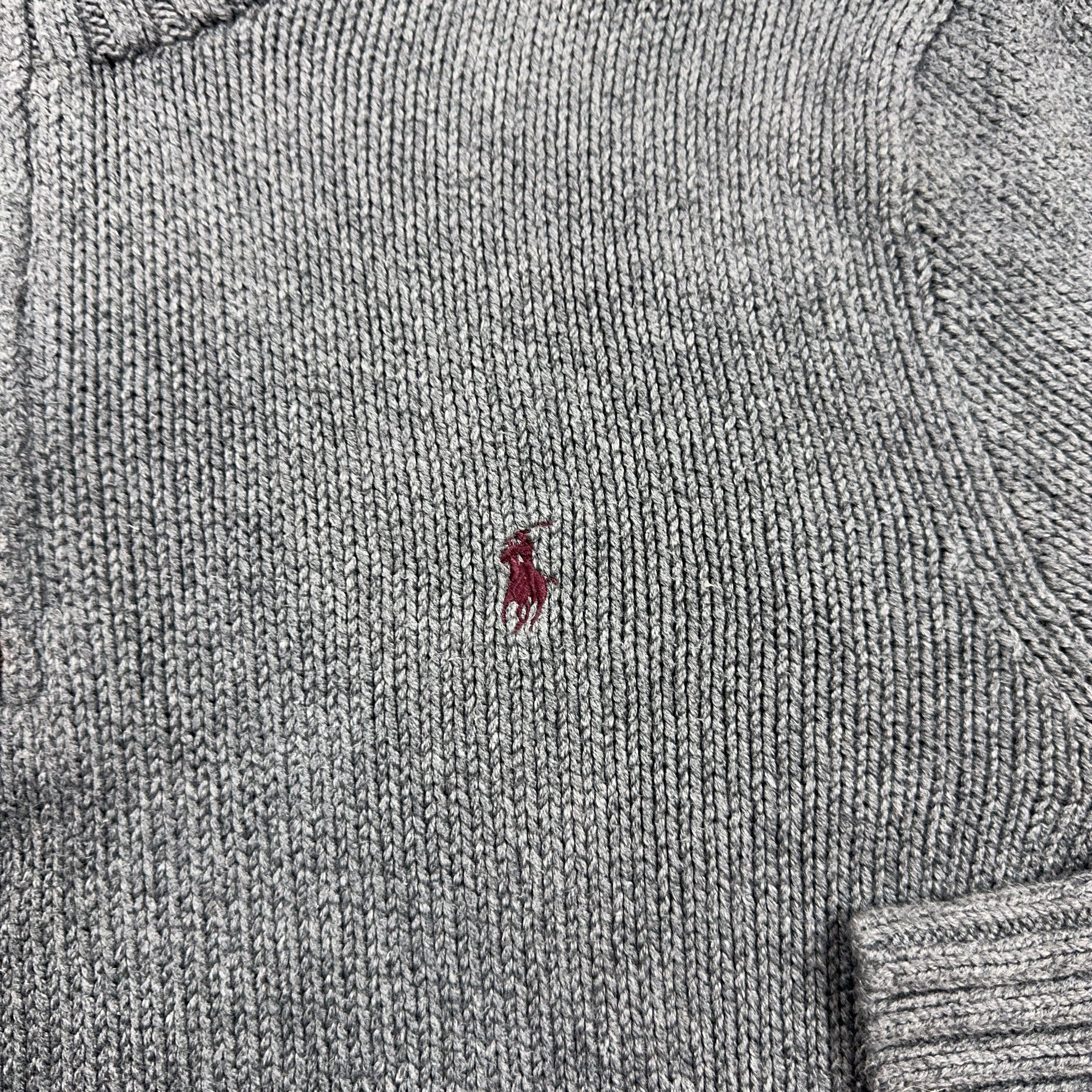 Vintage Polo By Ralph Lauren Grey 1/4 Zip (XL)