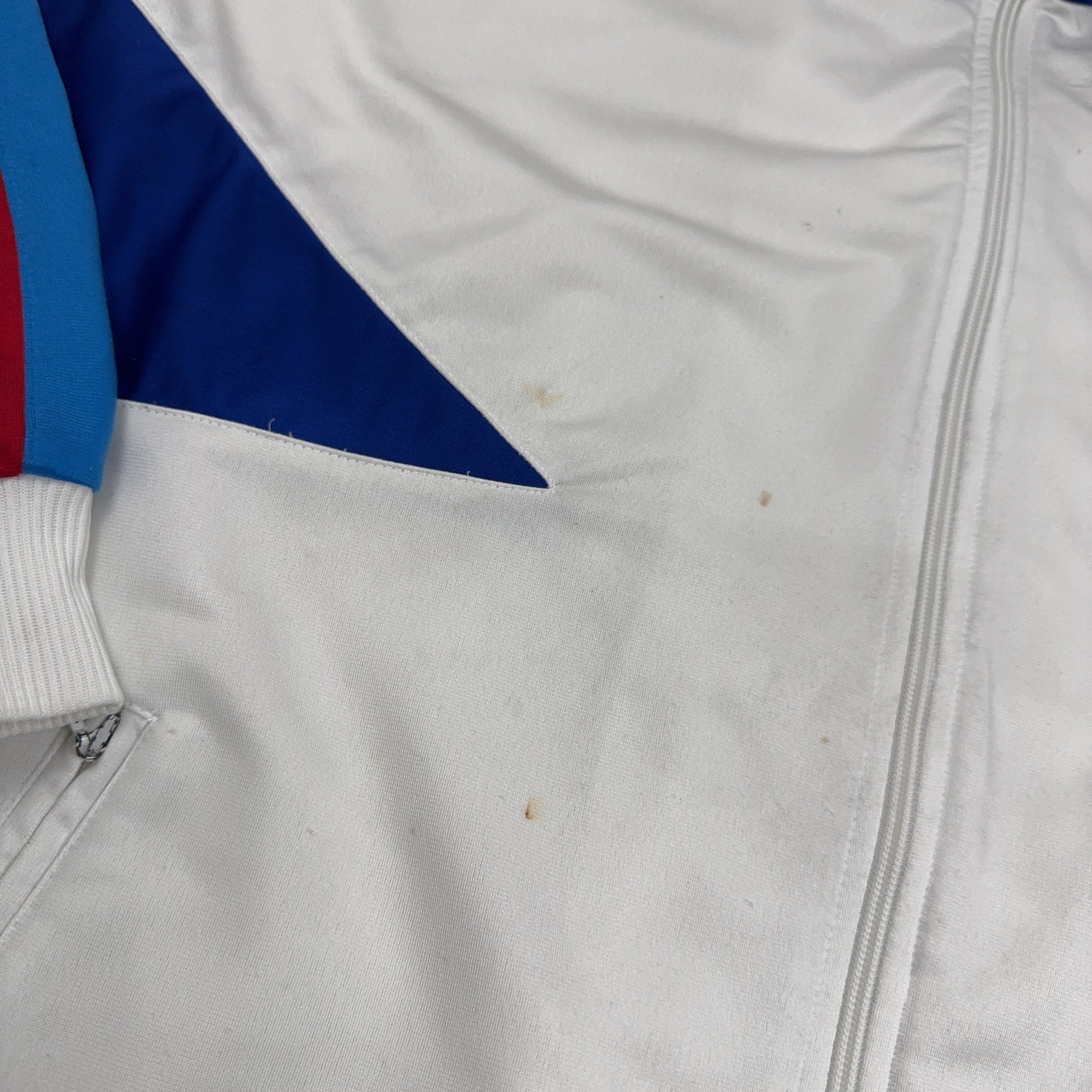 Vintage Adidas White Trackjacket (M)