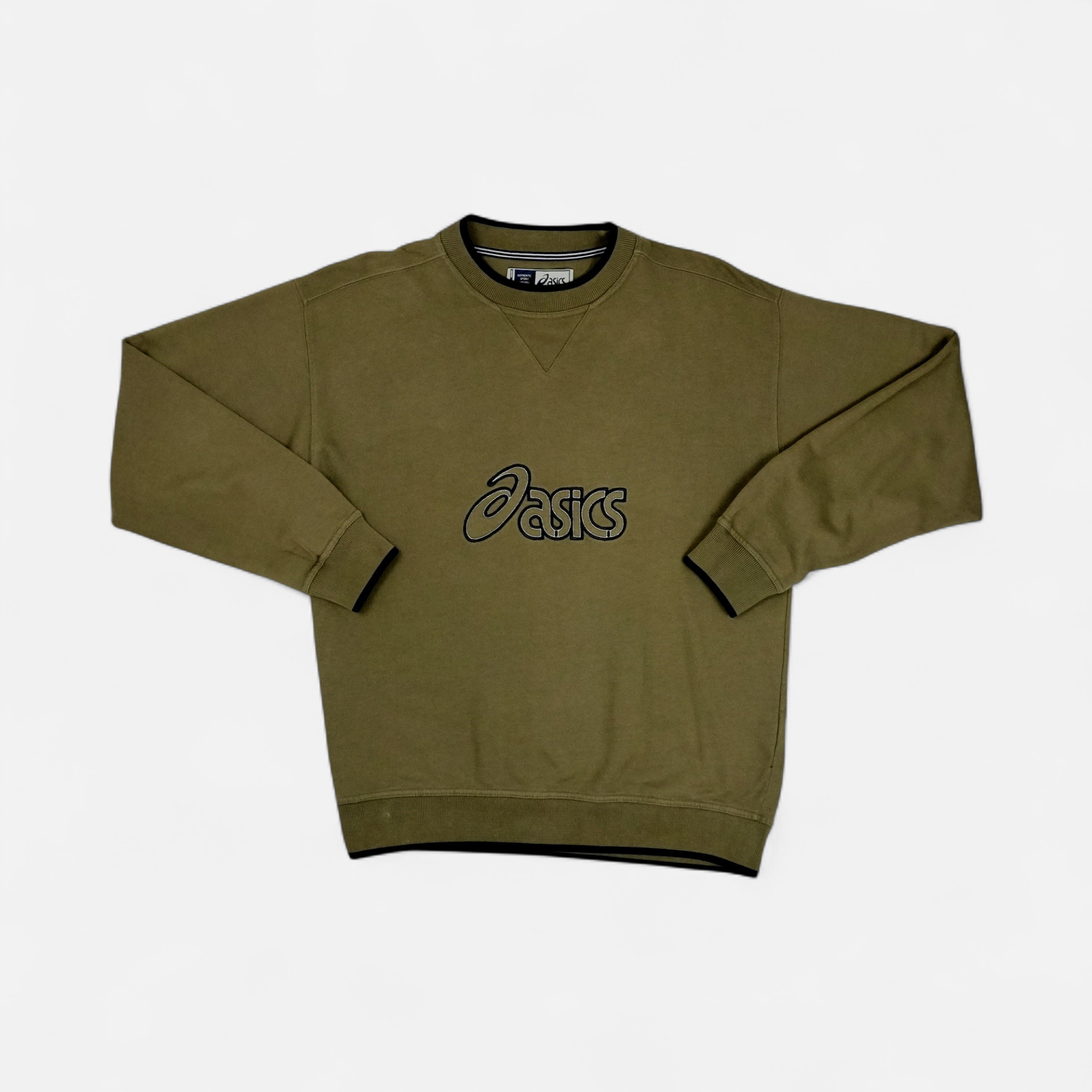 Vintage Asics Beige Sweatshirt (M)