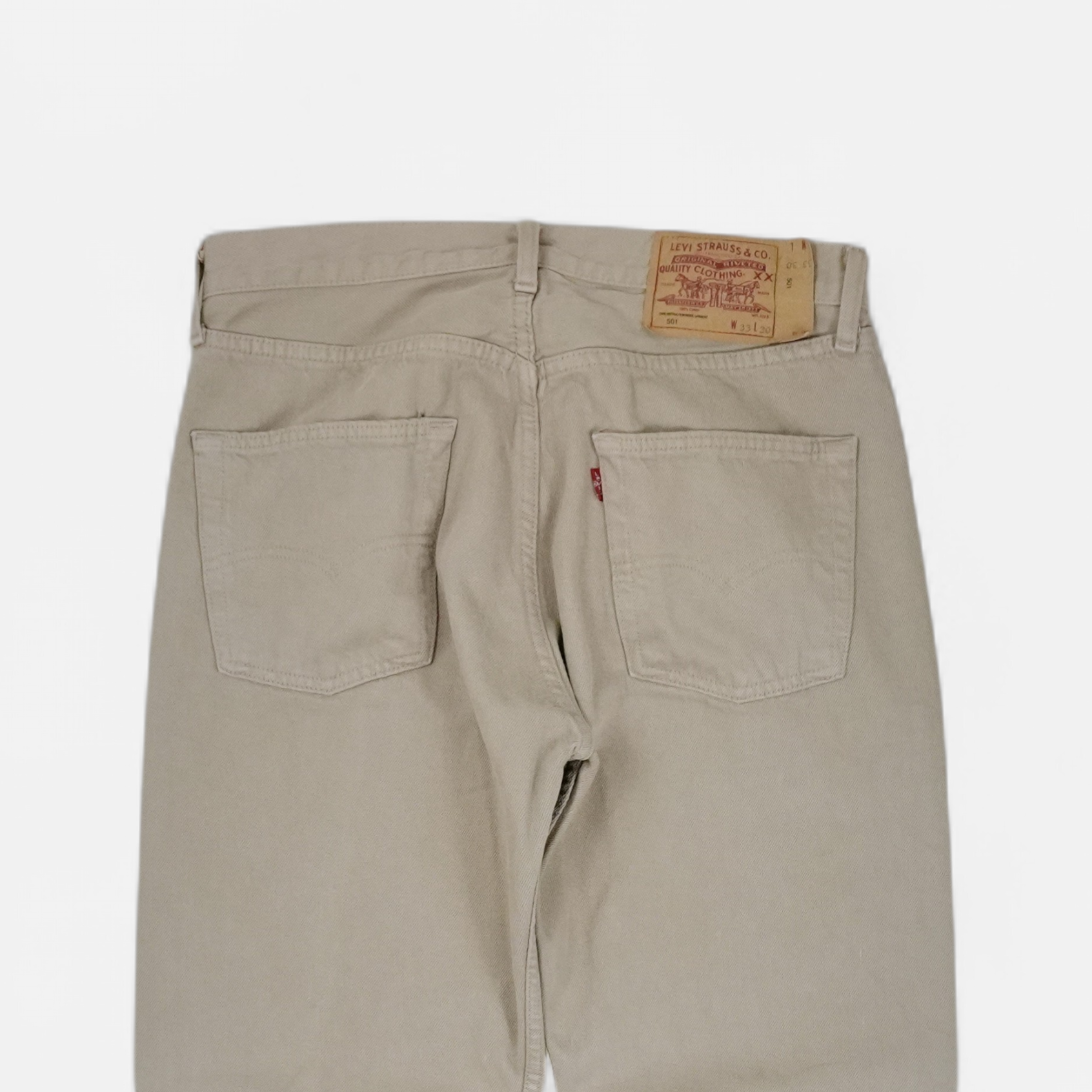 Vintage Levi's Beige Jeans (W33 L30)