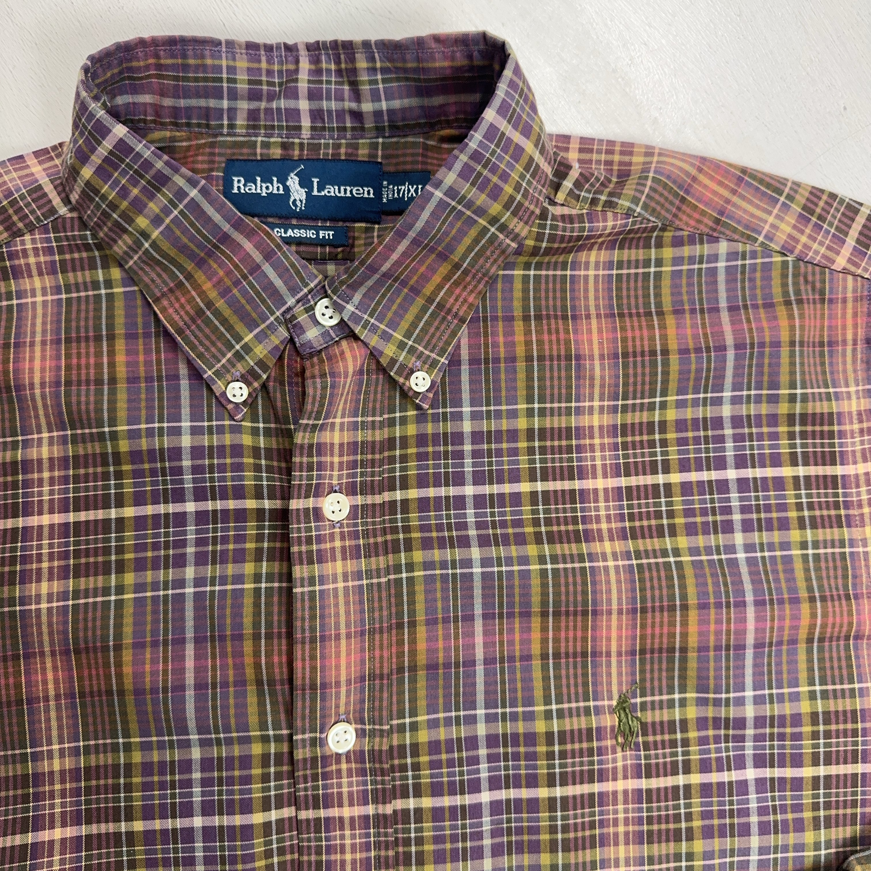Vintage Ralph Lauren Multicoloured Shirt (XL)