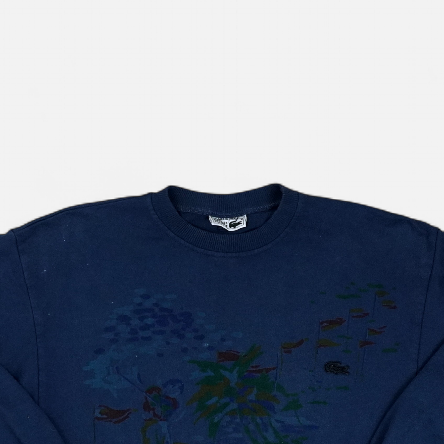 Vintage Lacoste Blue Sweatshirt (S)