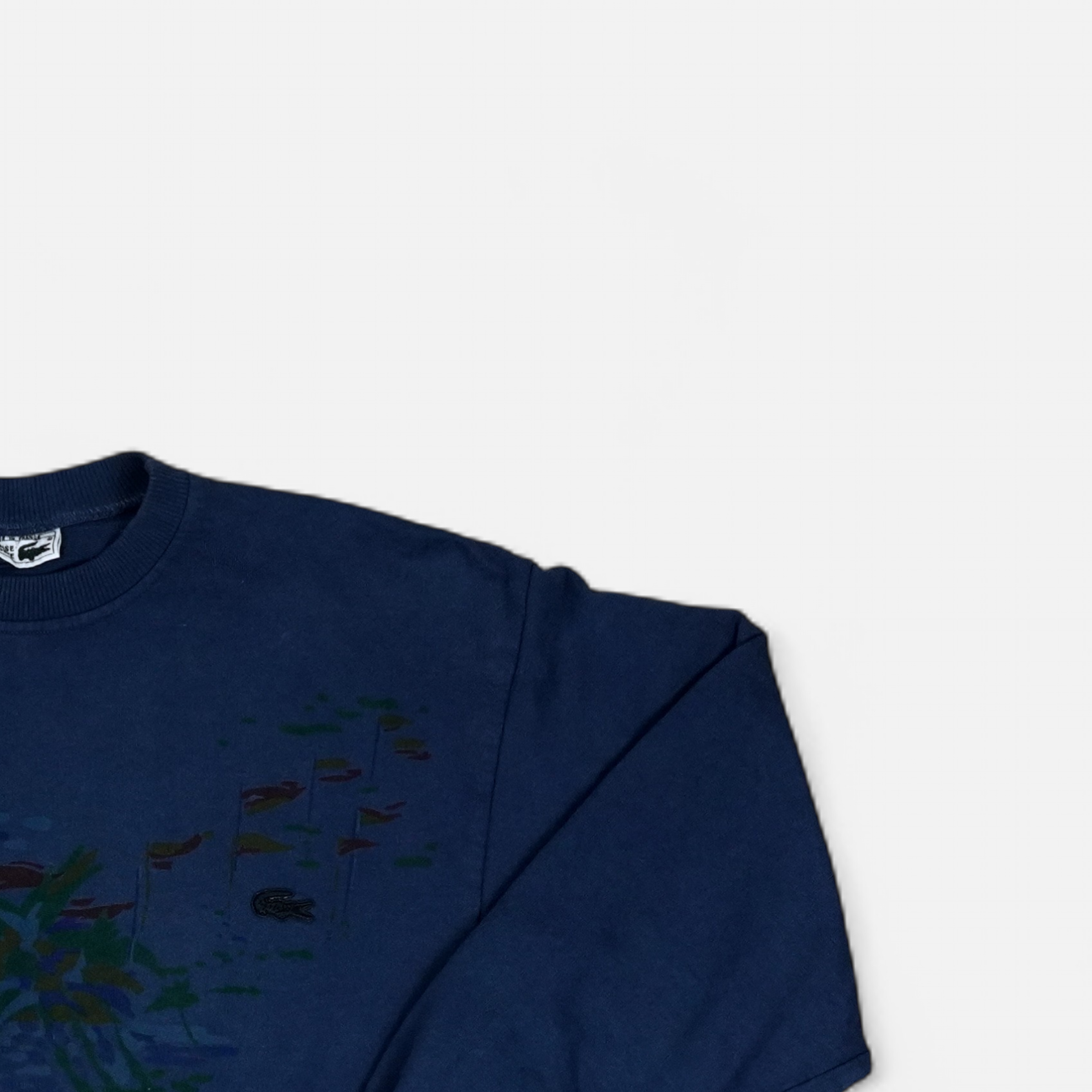 Vintage Lacoste Blue Sweatshirt (S)