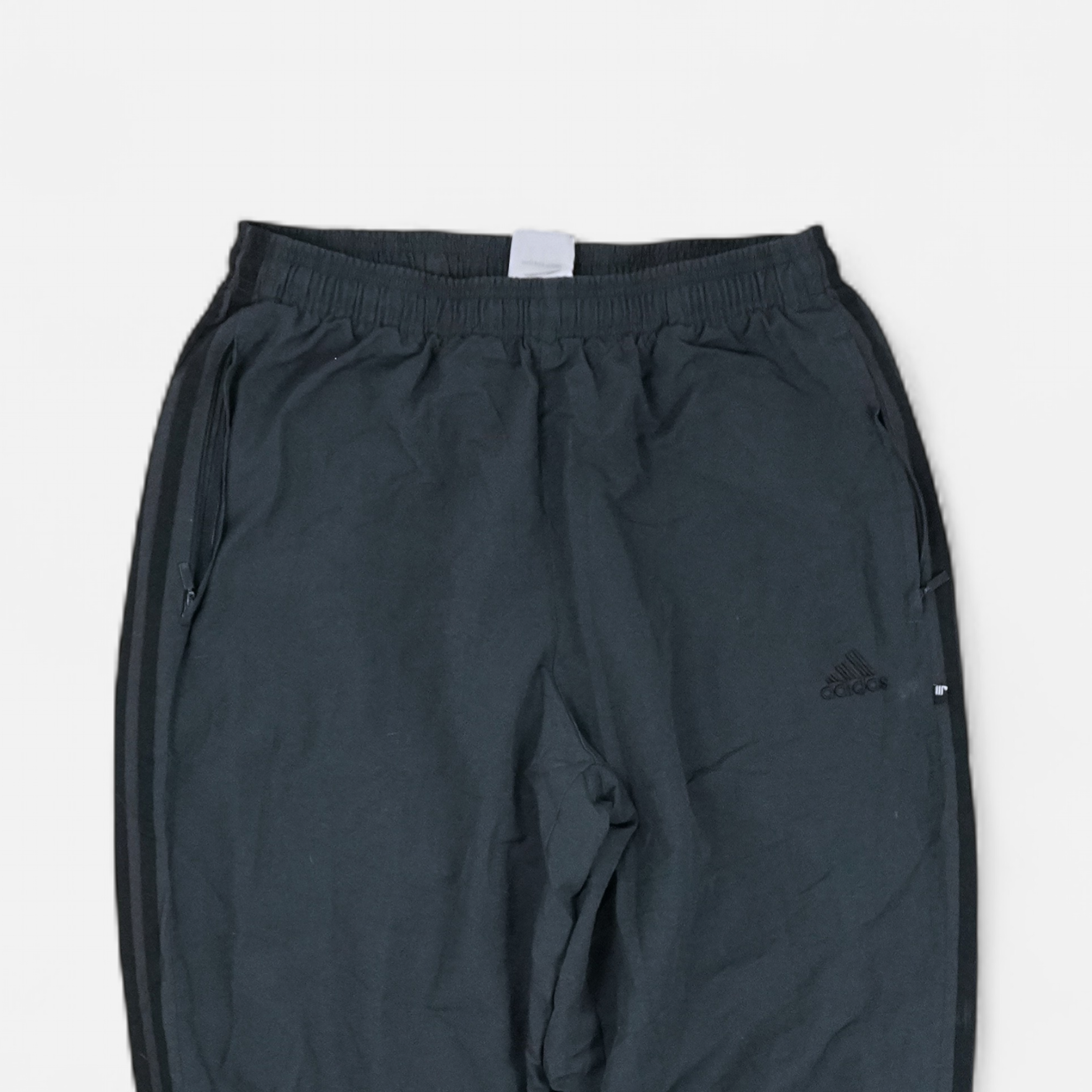 Vintage Adidas Black Tracksuit Bottoms (M)