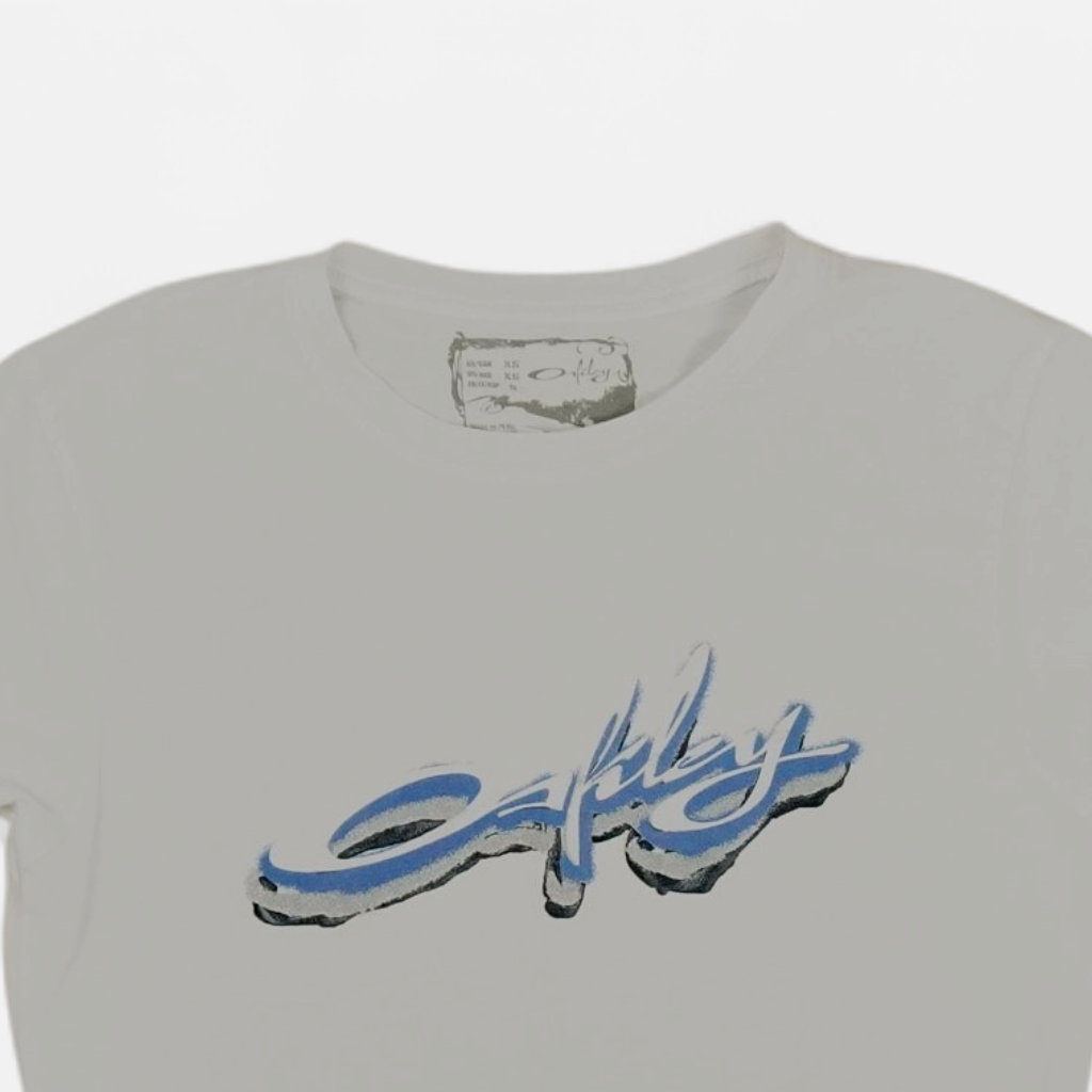 Vintage Oakley White T-shirt Womans (XS)