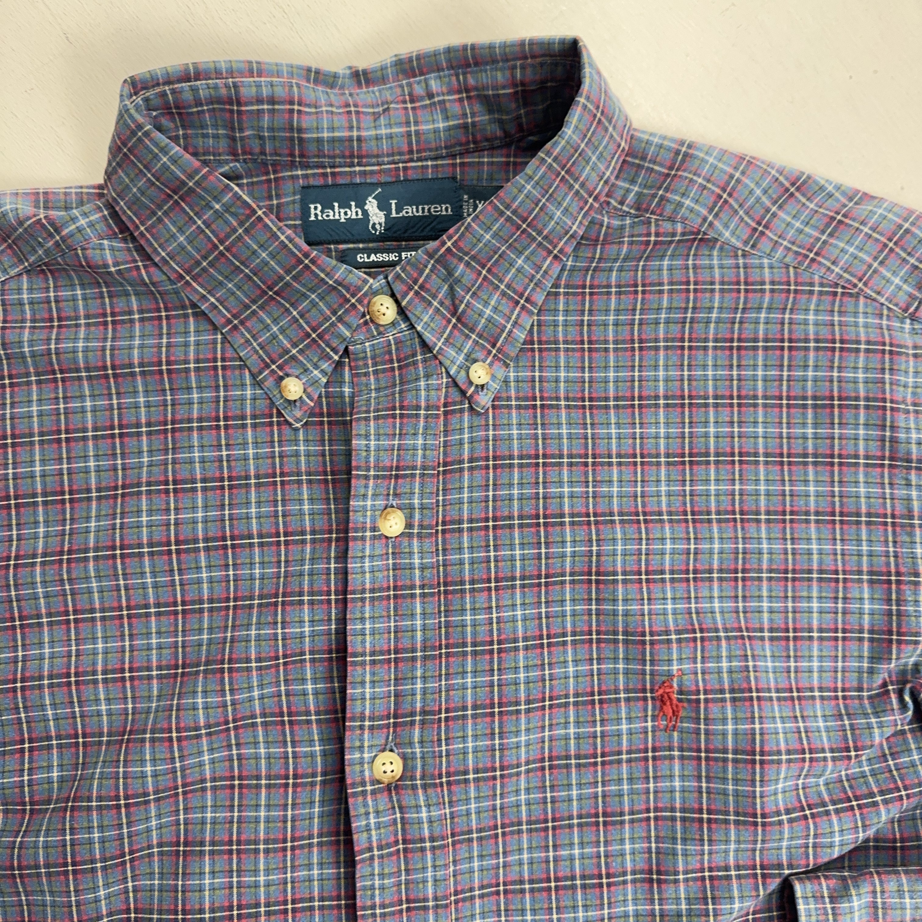 Vintage Ralph Lauren Blue Shirt (XL)