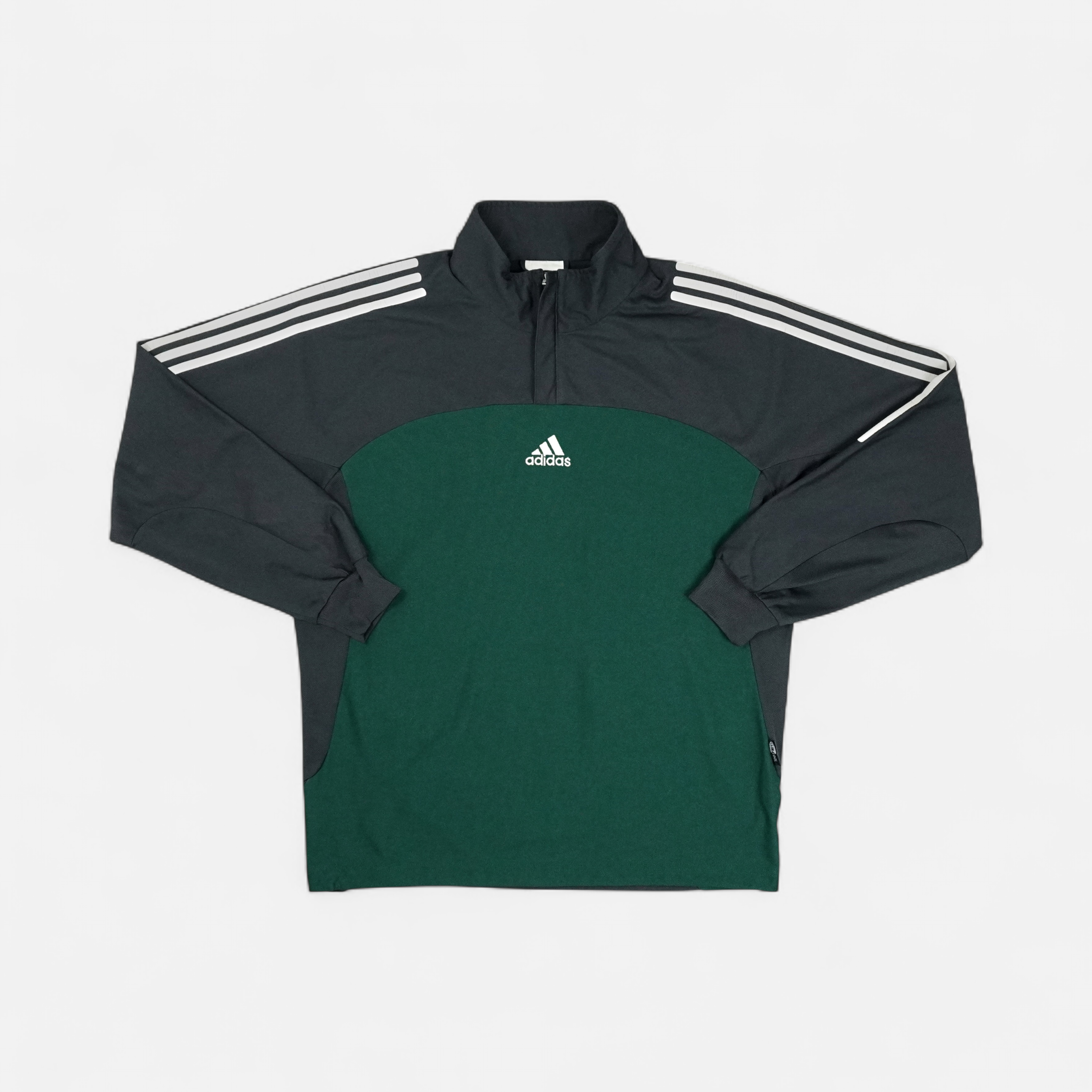 Vintage Adidas Green 1/4 Zip (L)