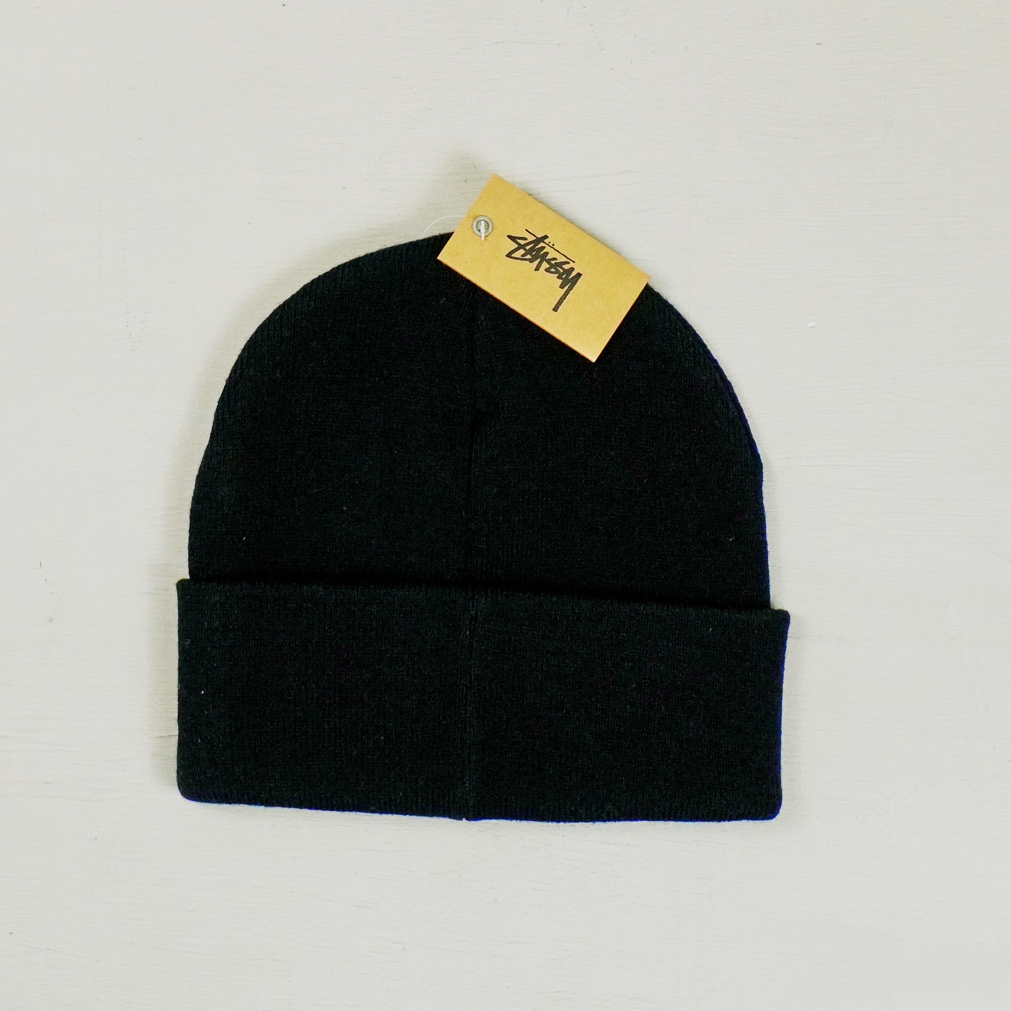 Vintage Stüssy Black Beanie (One Size Fits All)