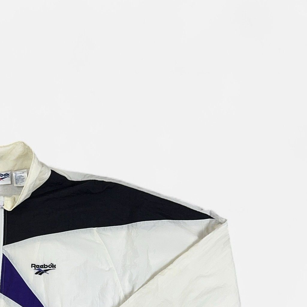 Vintage Reebok White Trackjacket (L)