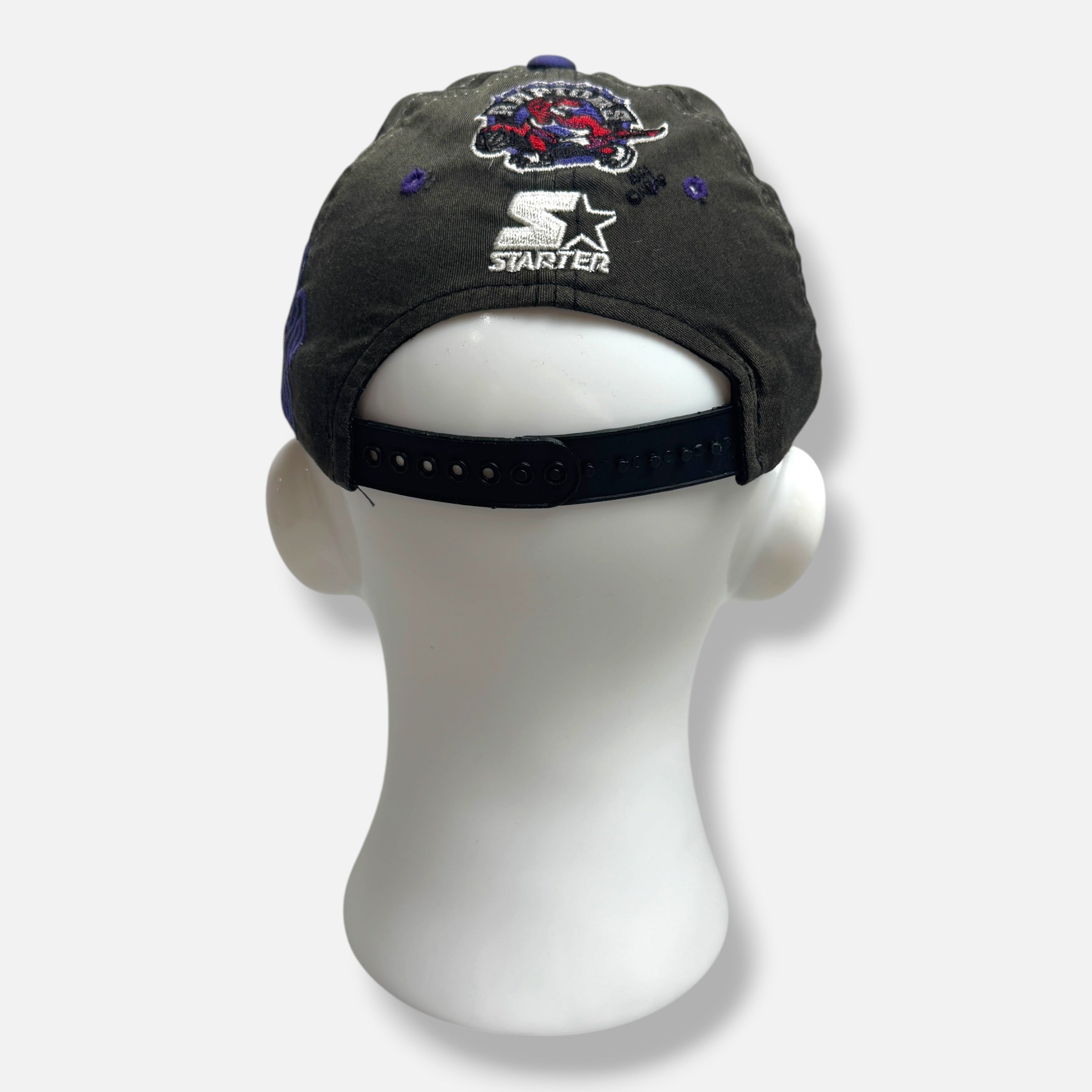 Vintage Starter Grey And Purple Cap