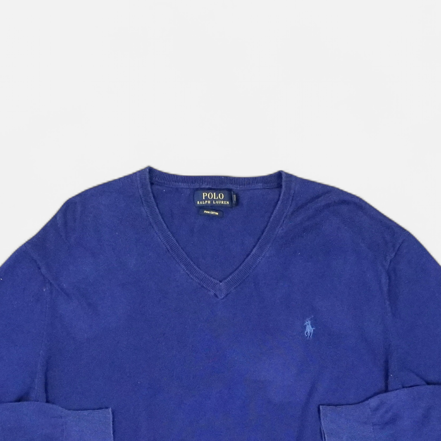 Vintage Polo Ralph Lauren Blue Knit Jumper (L)