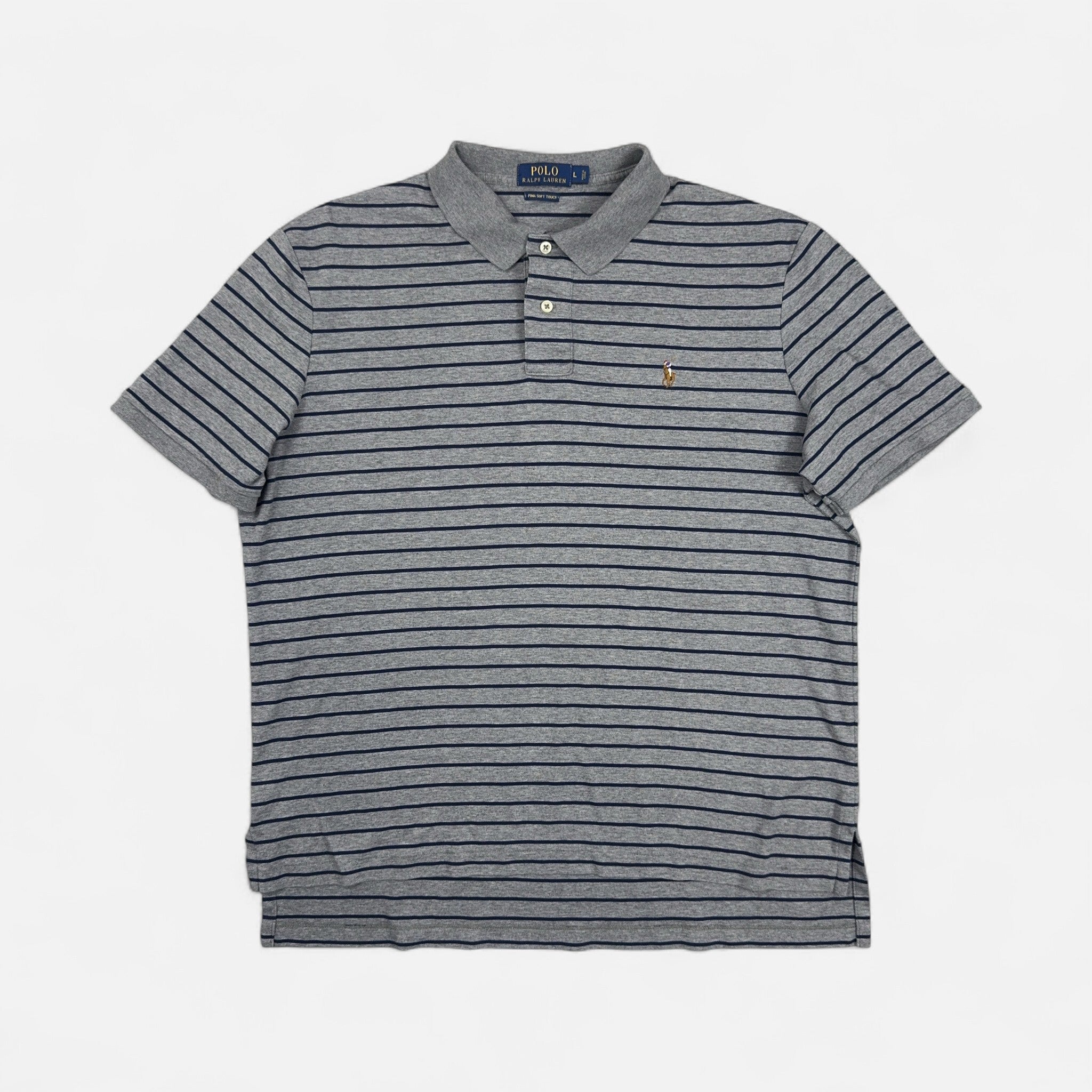 Vintage Ralph Lauren Grey Polo Shirt (L)