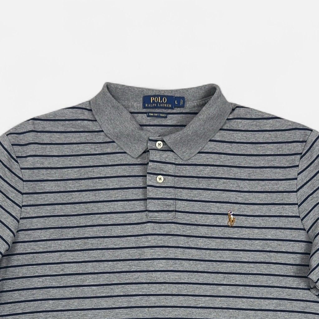 Vintage Ralph Lauren Grey Polo Shirt (L)