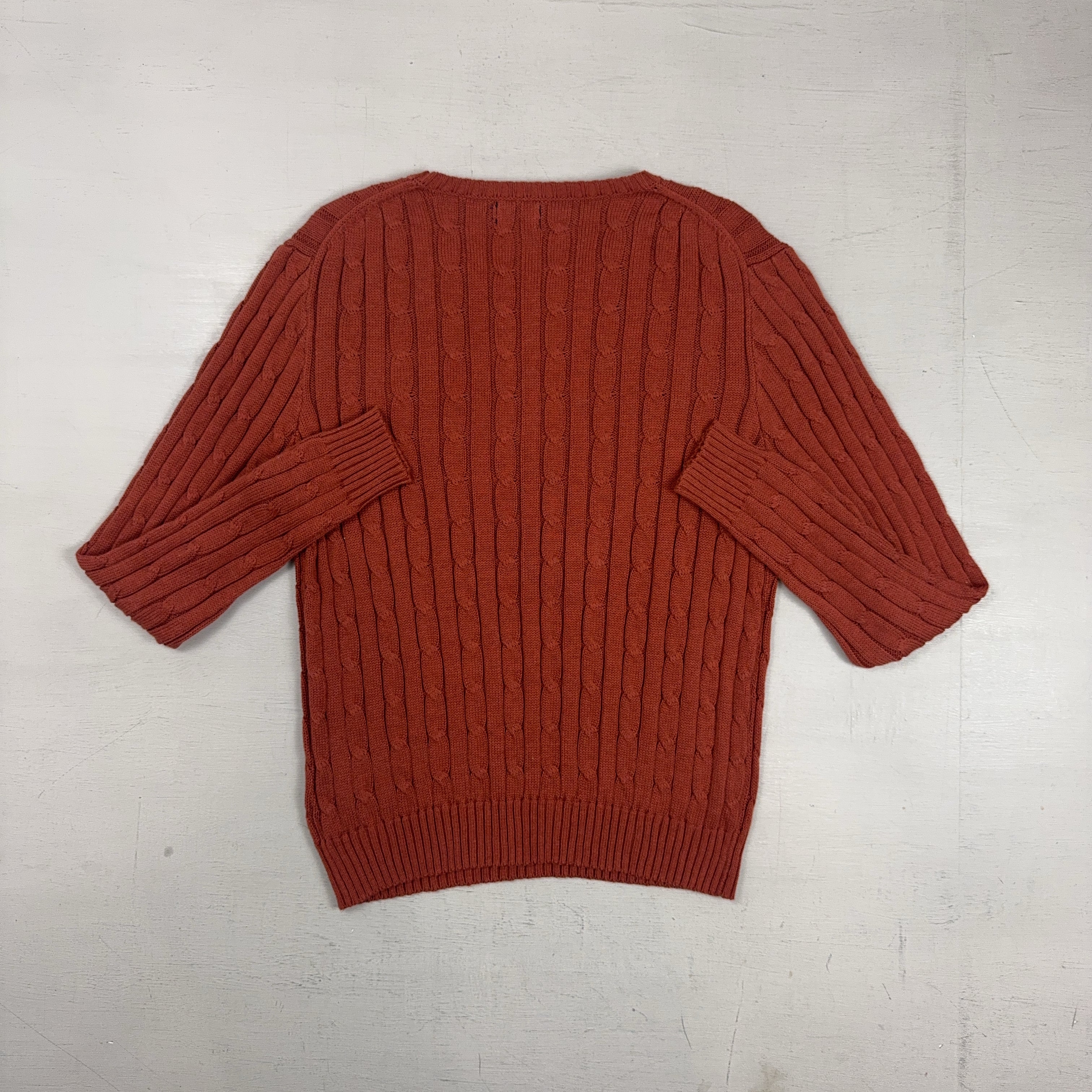 Vintage Polo Ralph Lauren Brown Knit Jumper (M)
