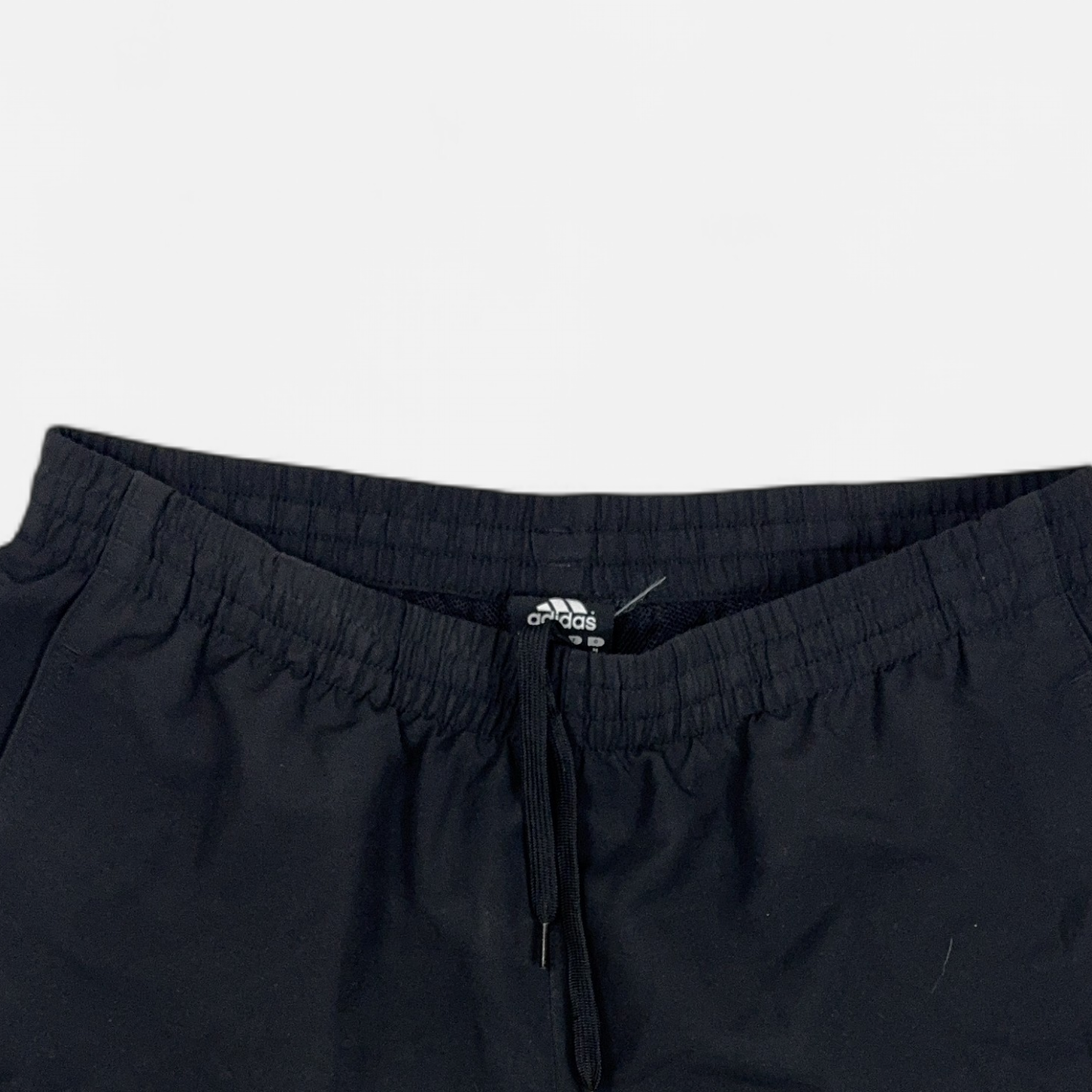 Vintage Adidas Black Shorts (M) detail
