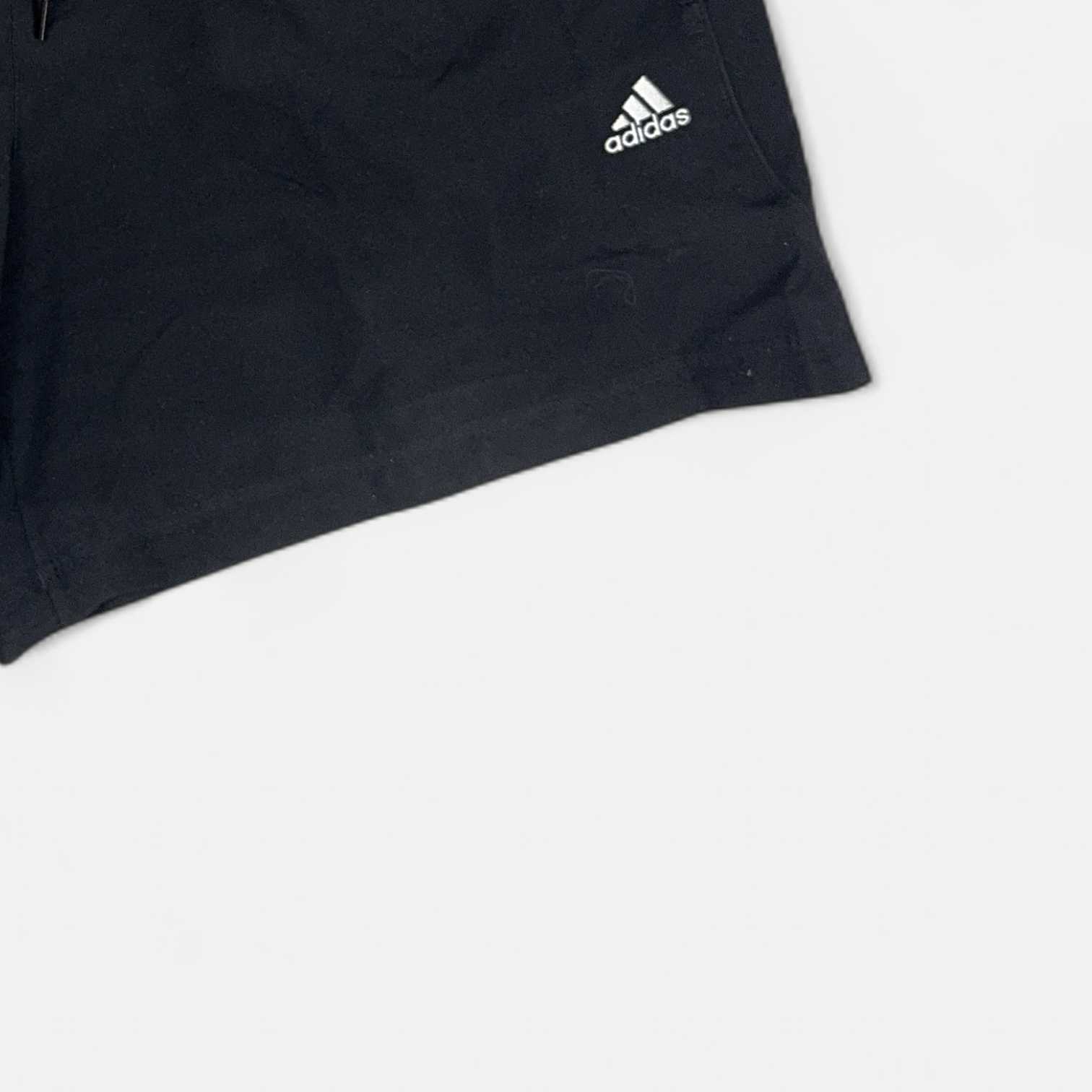 Vintage Adidas Black Shorts (M) detail