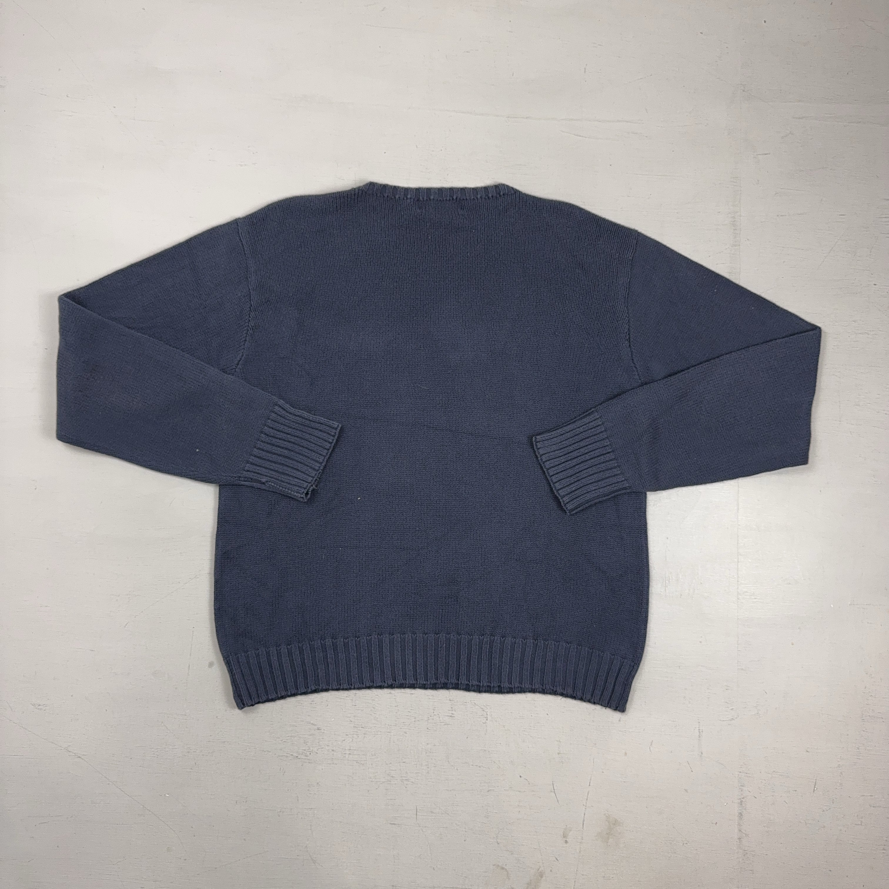 Vintage Polo Ralph Lauren Blue Knit Jumper (L)